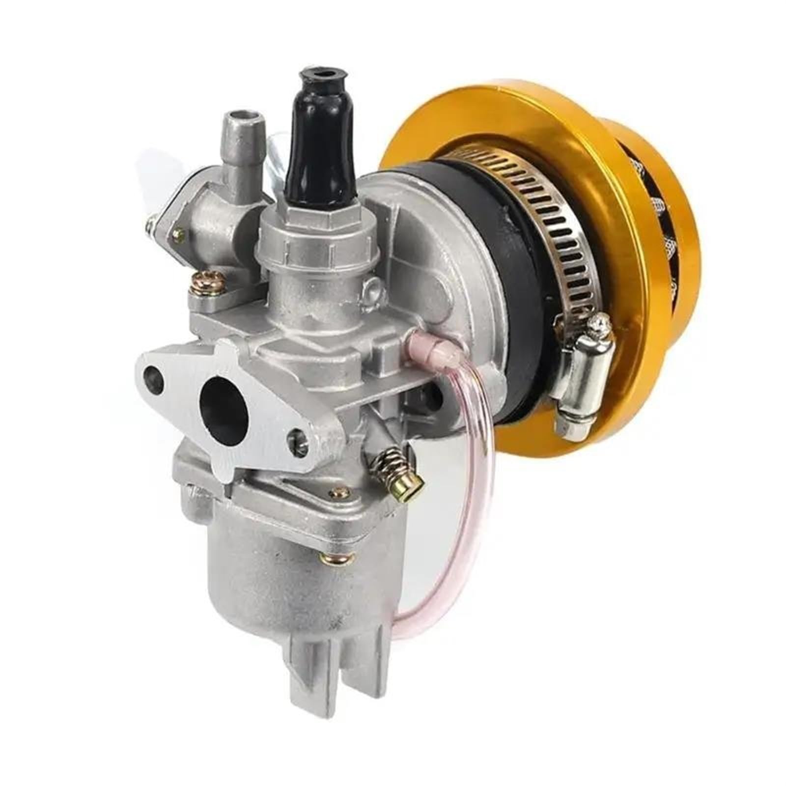 ErsatzVergaser Für 47cc 49cc Für Mini Quad ATV Dirt Pocket Bike Motorrad Motor Carb Vergaser Mit Luftfilter 2 Hub Motor Vergaser(Gelb) von AJHJET