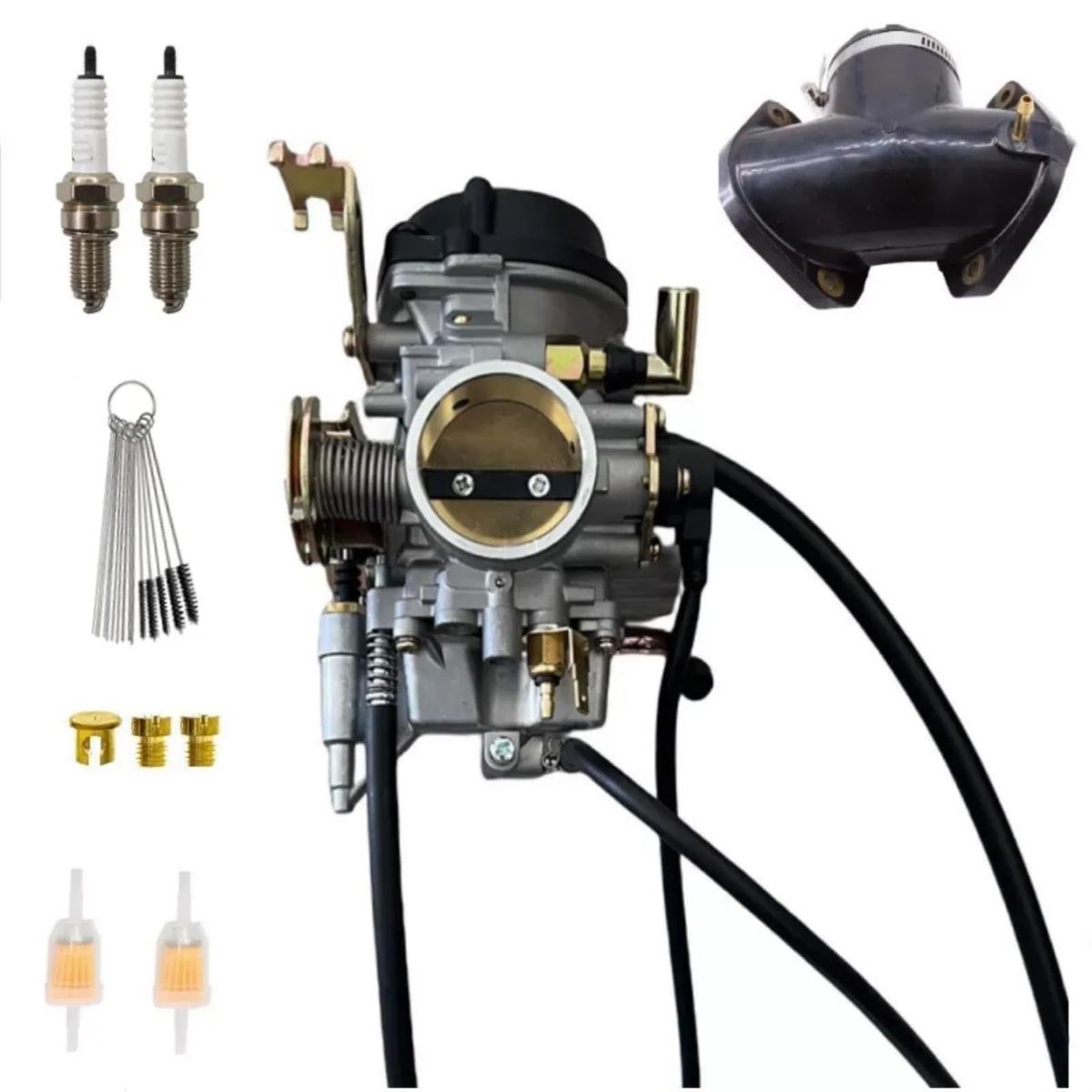 ErsatzVergaser Für Road Für Star Für XV1600 1999 2000 2001 2002 2003 4WM-14101-03-00 Vergaser + Ansaugstutzen Motor Vergaser von AJHJET