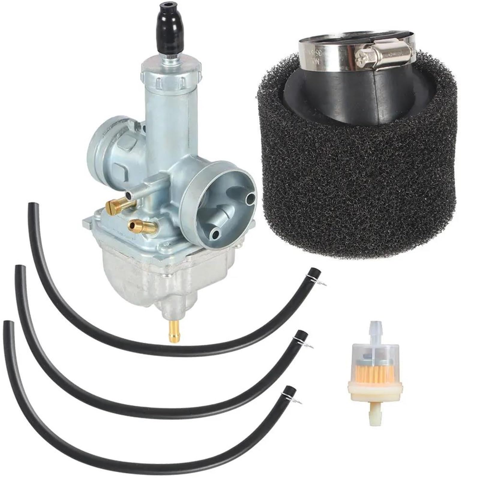 ErsatzVergaser Vergaser Carb Mit Luftfilter Kraftstoff Filter Für Kawasaki Für Bayou 220 Für KLF220A Für KLF220 1988-1990 1991 1992 1993 1994 1995 1996 1997 1998 Motor Vergaser von AJHJET