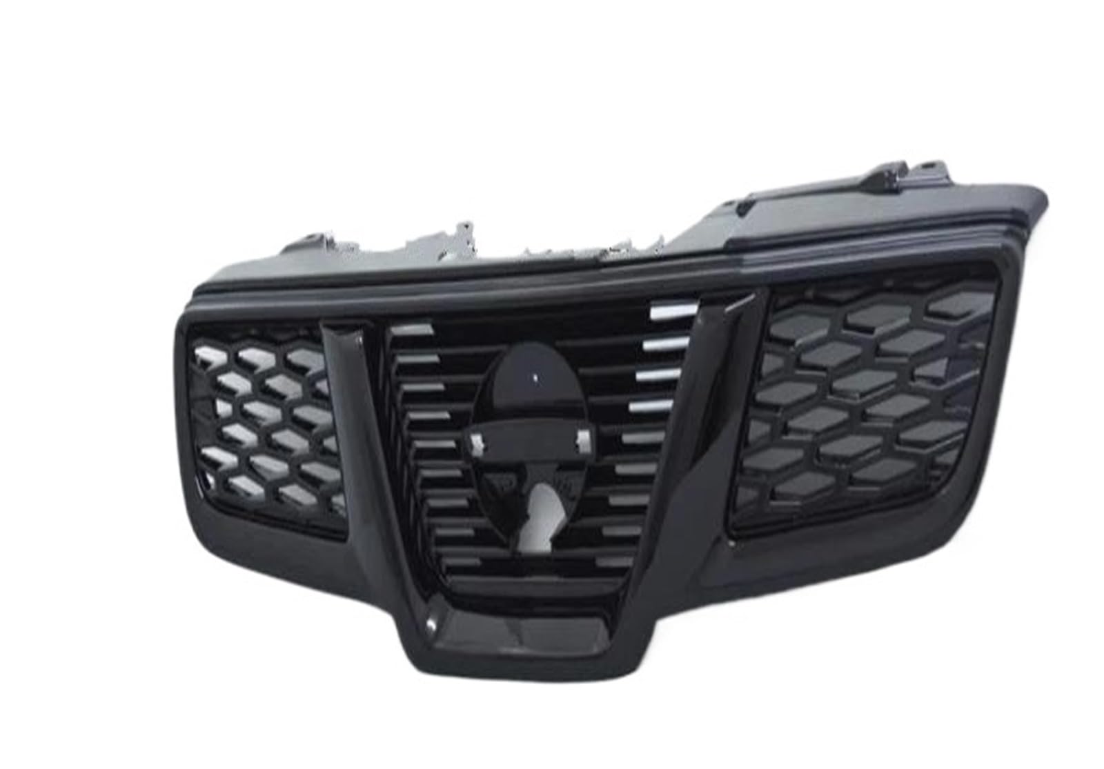 Front Kühlergrille Auto Frontgrill 1 STÜCK Hellschwarz Für Nissan Für Qashqai J10 2008-2009 2010 2011 2012 2013 Kühlergrillverkleidung Racing Grills Trim(Without Hole) von AJHJET