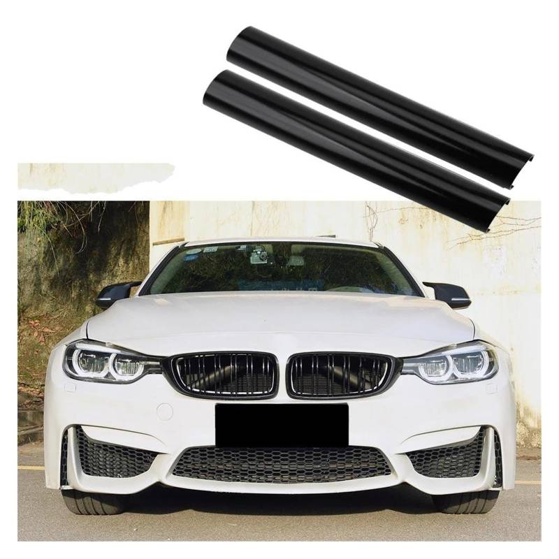 Front Kühlergrille Auto Frontgrill 2 Stück Für 1 2 3 4 Serie F30 F31 F34 F32 F35 F36 G20 G21 F20 F21 F22 Front Nierengitter V-Strebe Kühlergrill Zierleisten(2Pcs Black) von AJHJET