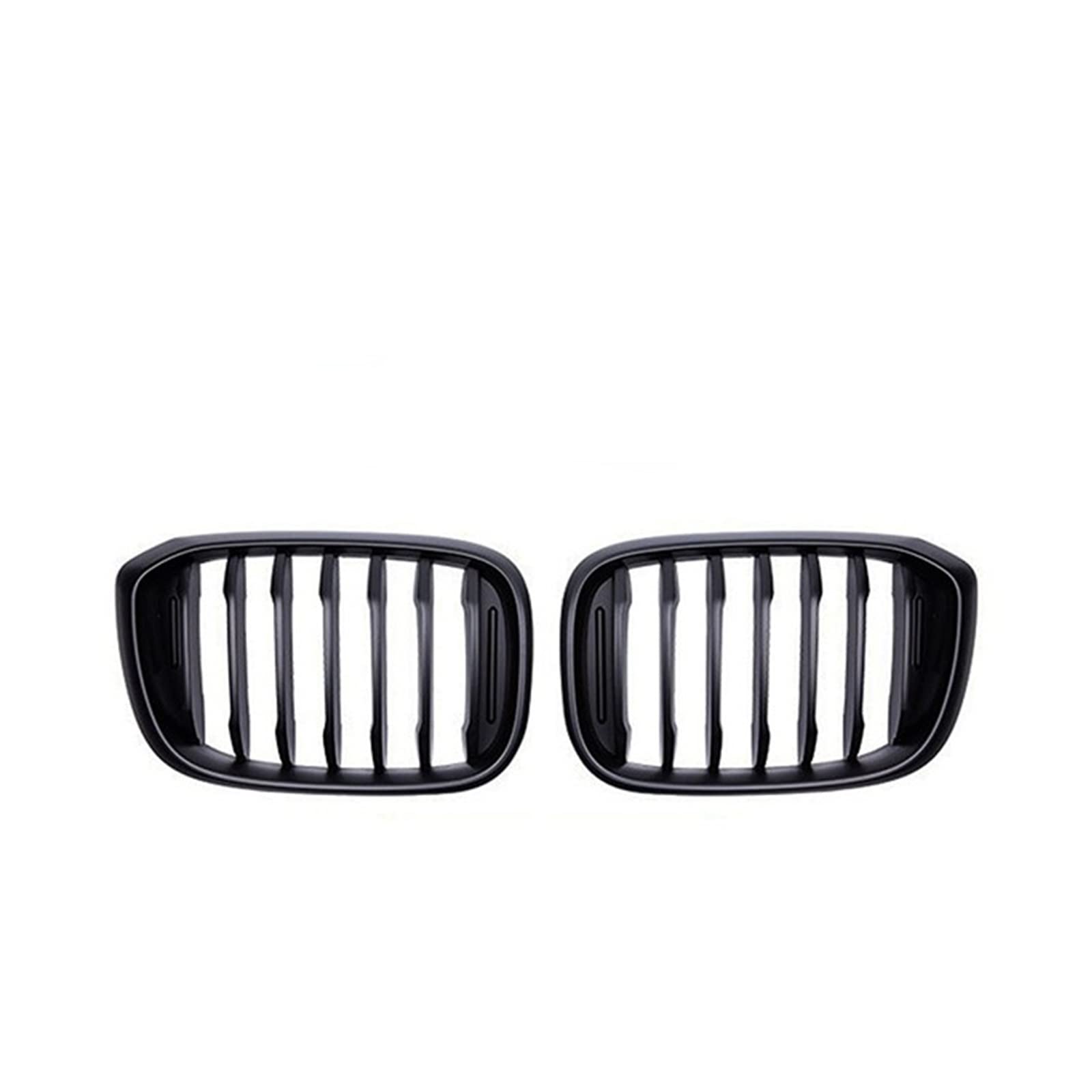 Front Kühlergrille Auto Frontgrill 2 Stücke Für X3 G01 X4 G02 2018 2019 2020 Auto Front Hood Nierengrill Grill Mesh Glänzend Schwarz Racing Grills Frontgrill(1 Line Matte Black) von AJHJET