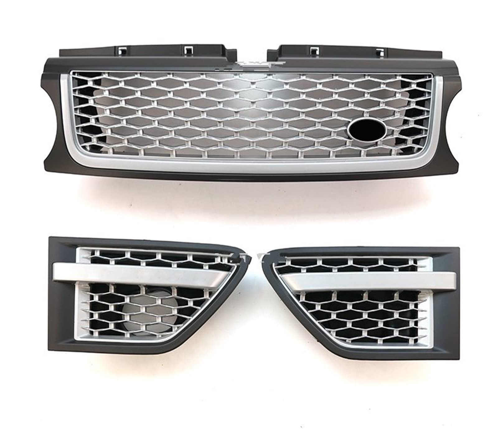 Front Kühlergrille Auto Frontgrill 3 Stücke Für Land Für Rover Für Range Für Rover Für Sport 2010 2011 2012 2013 L320 Auto Front Stoßstange Kühlergrill Seite Vent Abdeckung Grills(D) von AJHJET