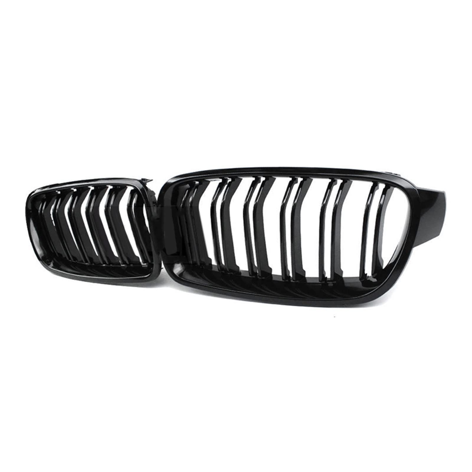 Front Kühlergrille Auto Frontgrill Auto Doppel Lamellen Front Niere Grill Für 3 Serie F30 F31 F35 2012 2013 2014 2015 2016 2017 2018 Carbon Faser Glanz Schwarz(Gloss Black) von AJHJET