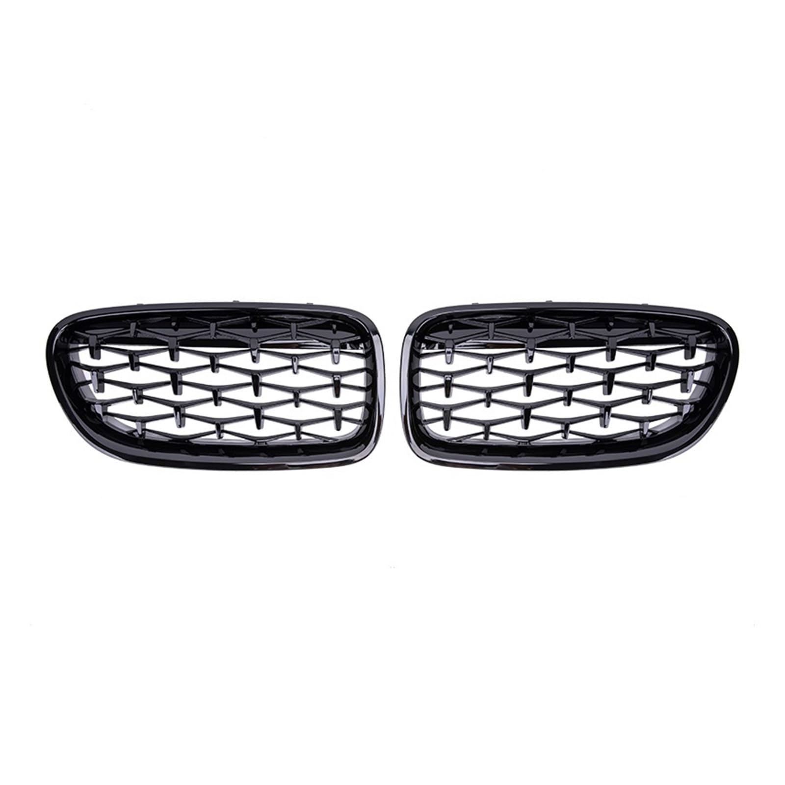 Front Kühlergrille Auto Frontgrill Auto Front Nieren Stoßstange Grill Gitter Diamant Stil Racing Grille Für 5 Series F10 F11 F18 520 523 525 530i M5 2010-2013 2014 2015 2016 2017(Gloss Black) von AJHJET