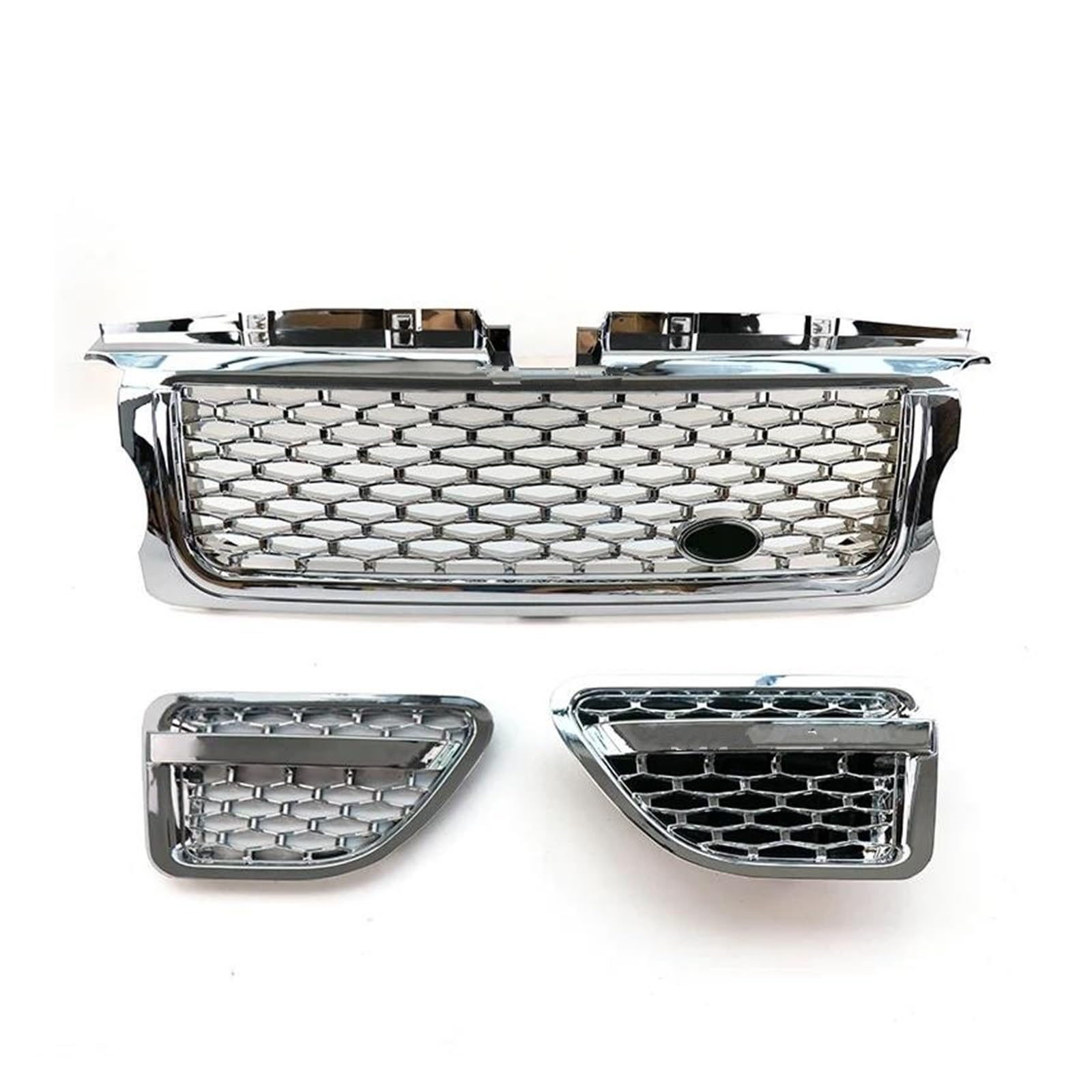 Front Kühlergrille Auto Frontgrill Auto-Frontgrill-Grill-Netz-Auto-Kühler Für Land Für Rover Für Range Für Rover Für Sport 2005-2006 2007 2008 2009 L320 ABS(Plating a Set) von AJHJET