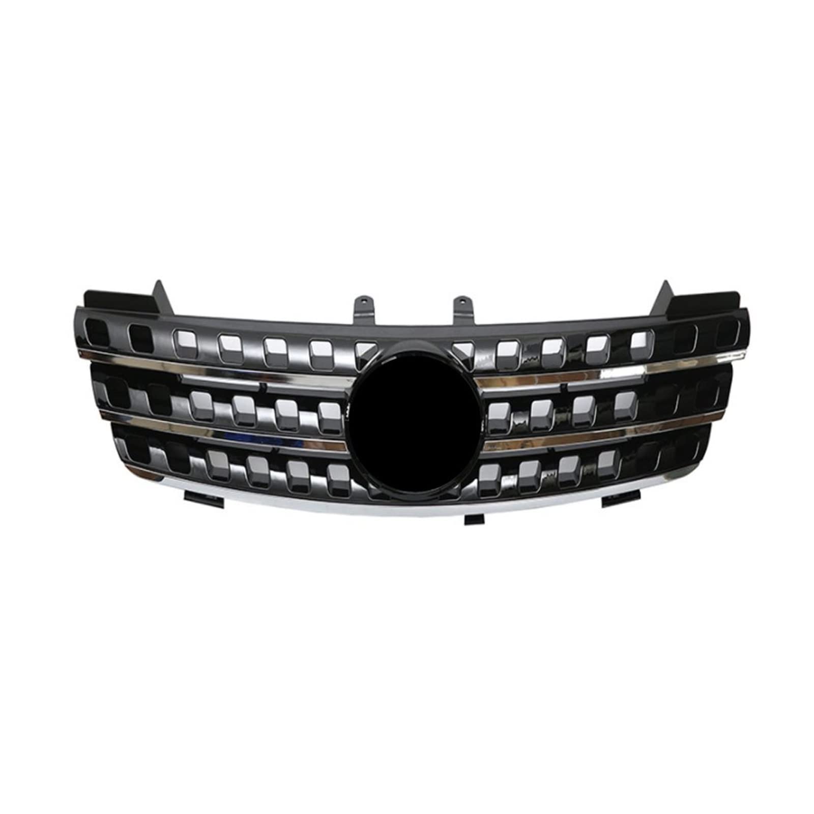 Front Kühlergrille Auto Frontgrill Auto-Frontstoßstangengrill Für Benz ML-Klasse W164 ML350 ML320 ML550 2005 2006 2007 2008 (mit Emblem) Oberer Renngrill(Schwarz) von AJHJET