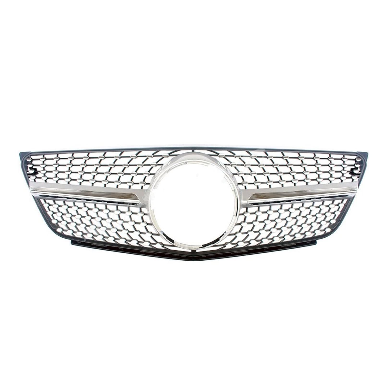 Front Kühlergrille Auto Frontgrill Center Hood Grille Vent Stoßstange Vorne Grill Für Benz B-Klasse B150 B160 B170 180 B200 W245 2009 2010 2011(Diamond Silver) von AJHJET