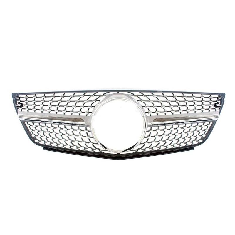 Front Kühlergrille Auto Frontgrill Center Hood Grille Vent Stoßstange Vorne Grill Für Benz B-Klasse B150 B160 B170 180 B200 W245 2009 2010 2011(Diamond Silver) von AJHJET