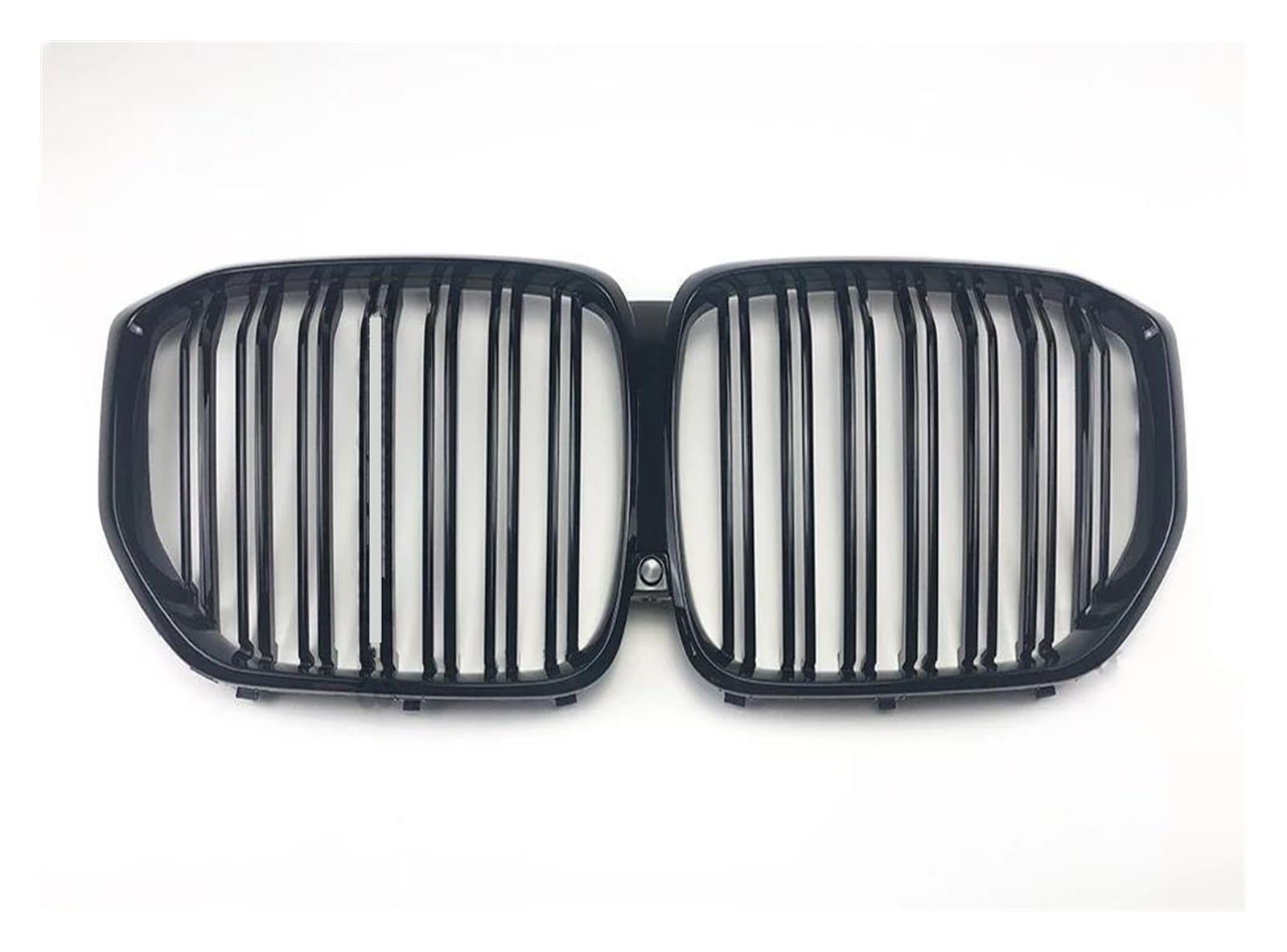 Front Kühlergrille Auto Frontgrill Center Mesh Front Einlass Stoßstange Grille Racing Nieren Grill Für Neue Für X5 G05 MF95 2019 2020 2021 2022 Styling Facelift Zubehör(2 Line Glossy Black) von AJHJET