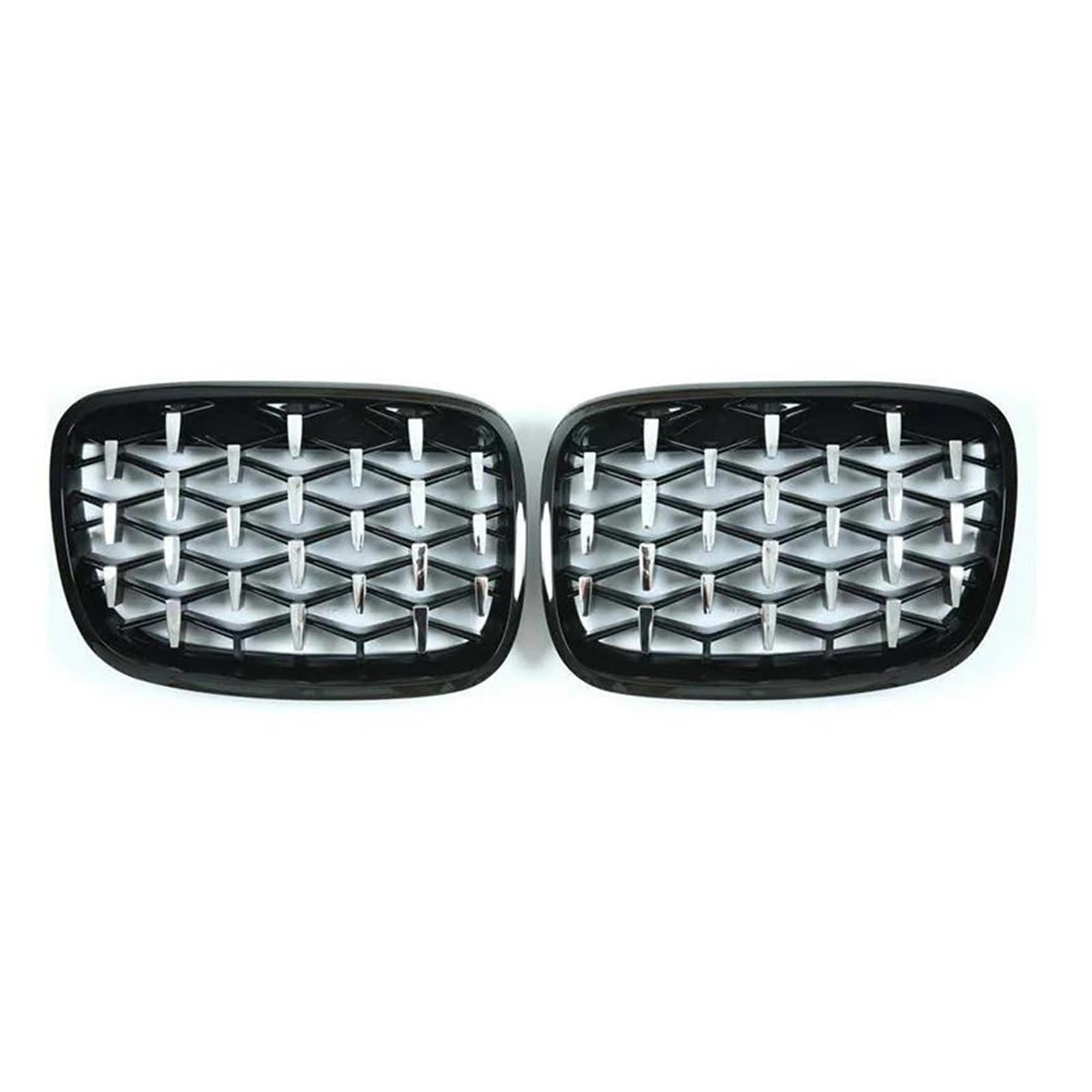 Front Kühlergrille Auto Frontgrill Diamond Star Style Grill Auto Front Nierengrill Stoßstange Für 2 Serie F45 228i 220i 235i 2013-2014 2015 2016 2017 2018 Auto-Styling(Silver and Black) von AJHJET