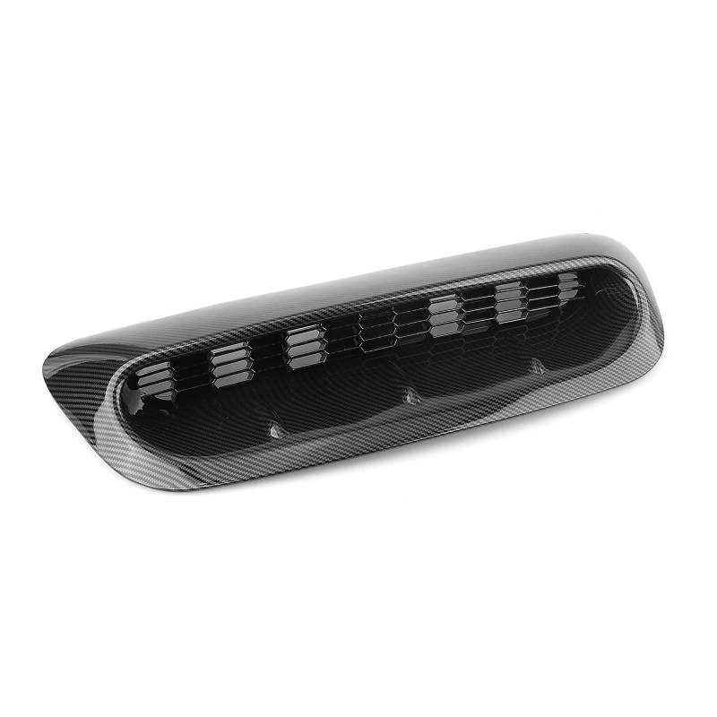 Front Kühlergrille Auto Frontgrill Front Air Hood Vent Scoop Trim Für Mini Für Cooper S R56 R55 R57 R58 R59 2007-2014 Motorhaube Abdeckung Carbon Faser Look/Glanz Schwarz(Kohlefaser-Optik) von AJHJET