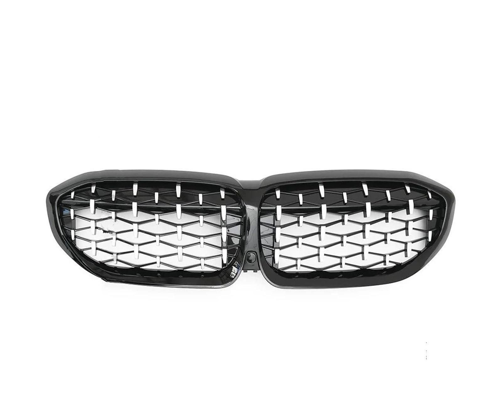 Front Kühlergrille Auto Frontgrill Front Kühlergrill Niere Grill Tuning Mesh Für 3 G20 G21 2019 2020 2021 2022 318i 320i 320d 340i 330i 340d(Diamond Silvery) von AJHJET