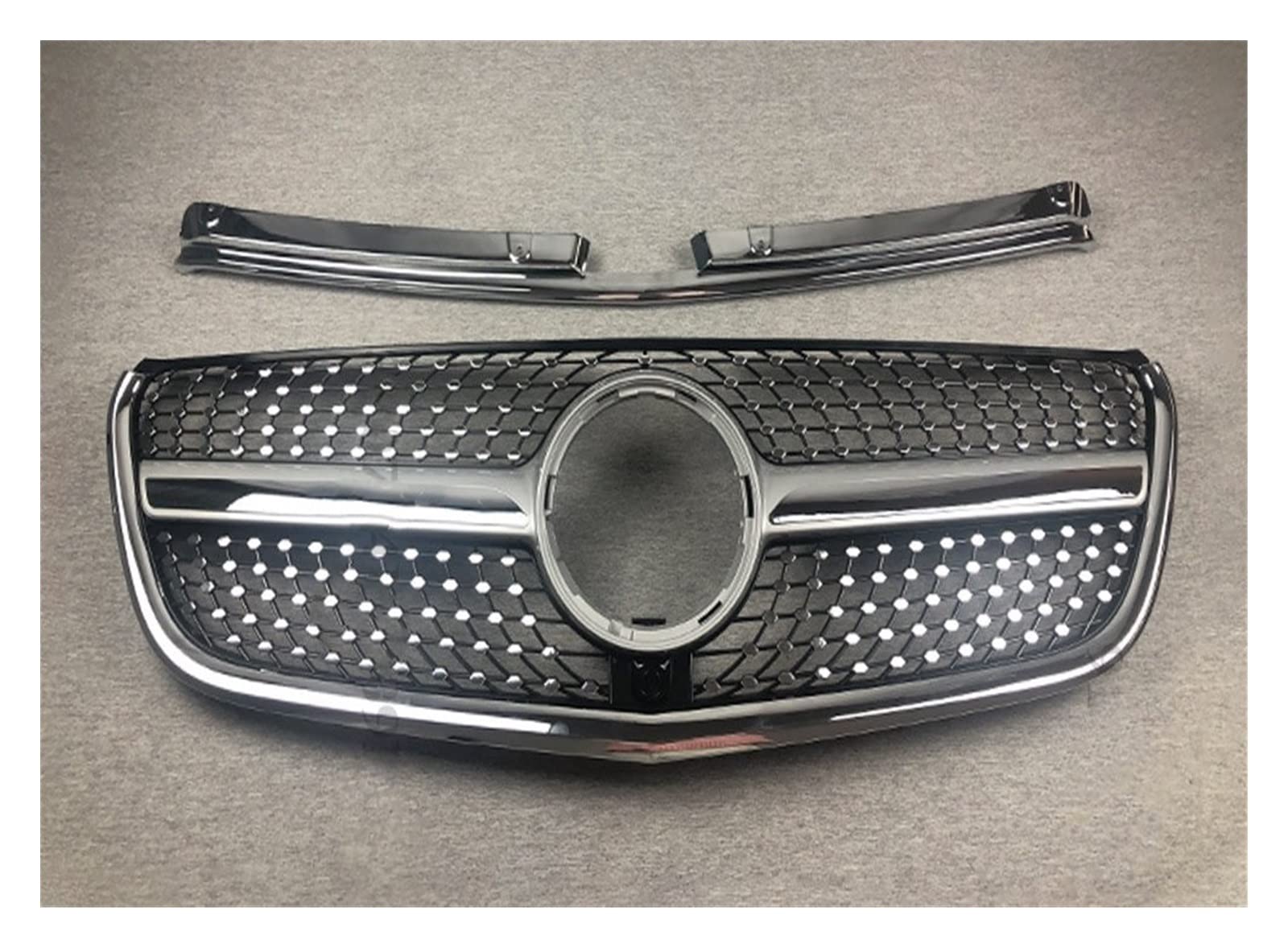 Front Kühlergrille Auto Frontgrill Fronteinlass Stoßstangengrill Racing Grill GT Diamond Facelift Für W447 Für Benz Für Vito 2015 2016 2017 2018 2019 Frontgrill(Diamond Silvery) von AJHJET