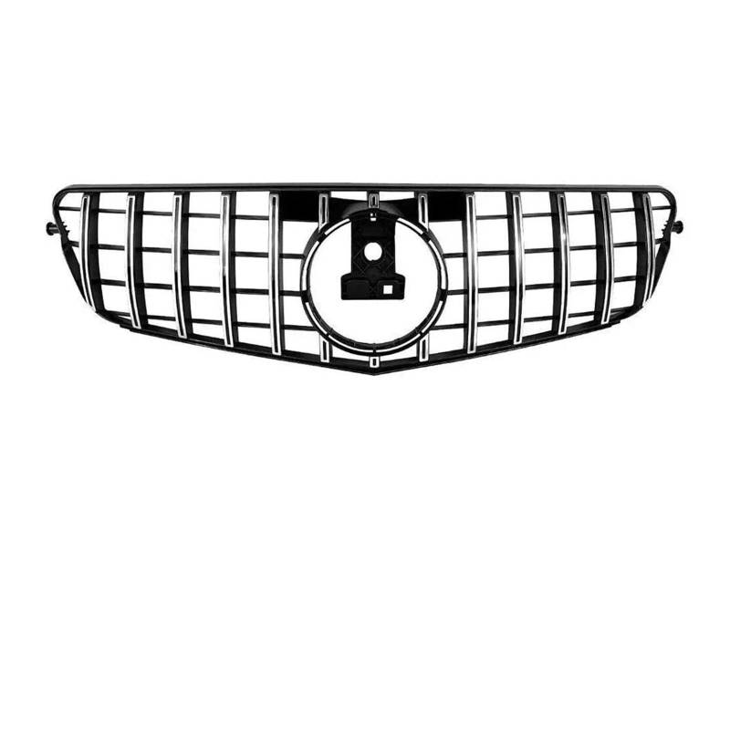 Front Kühlergrille Auto Frontgrill Frontgrill Für Die Stoßstange Für Benz C-Klasse W204 2008–2014 C180 C200 C250 C280 C350 Schwarz Für GTR-Stil Kühlergrill Chrom Silber C63-Stil(H) von AJHJET