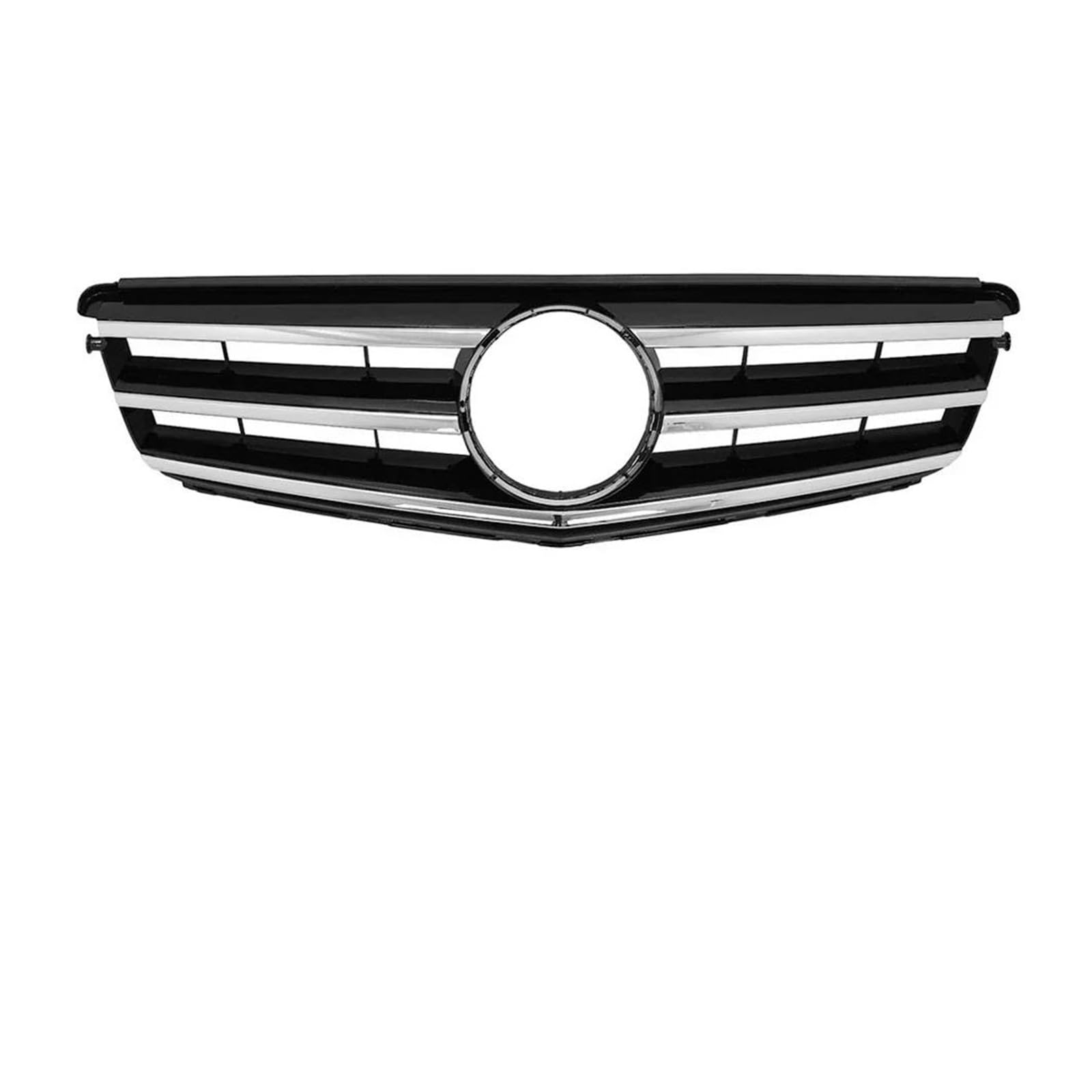 Front Kühlergrille Auto Frontgrill Frontgrill Für Die Stoßstange Für Benz C-Klasse W204 2008–2014 C180 C200 C250 C280 C350 Schwarz Für GTR-Stil Kühlergrill Chrom Silber C63-Stil(O) von AJHJET