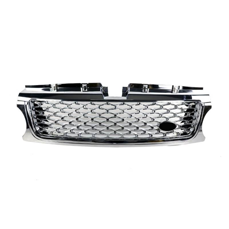 Front Kühlergrille Auto Frontgrill Frontgrill Für Die Stoßstange Für Land Für Rover Für Range Für Rover Sport L320 2010 2011 2012 2013 ABS-Autogrill-Upgrade Autobiografie-Stil(Plating Silver) von AJHJET