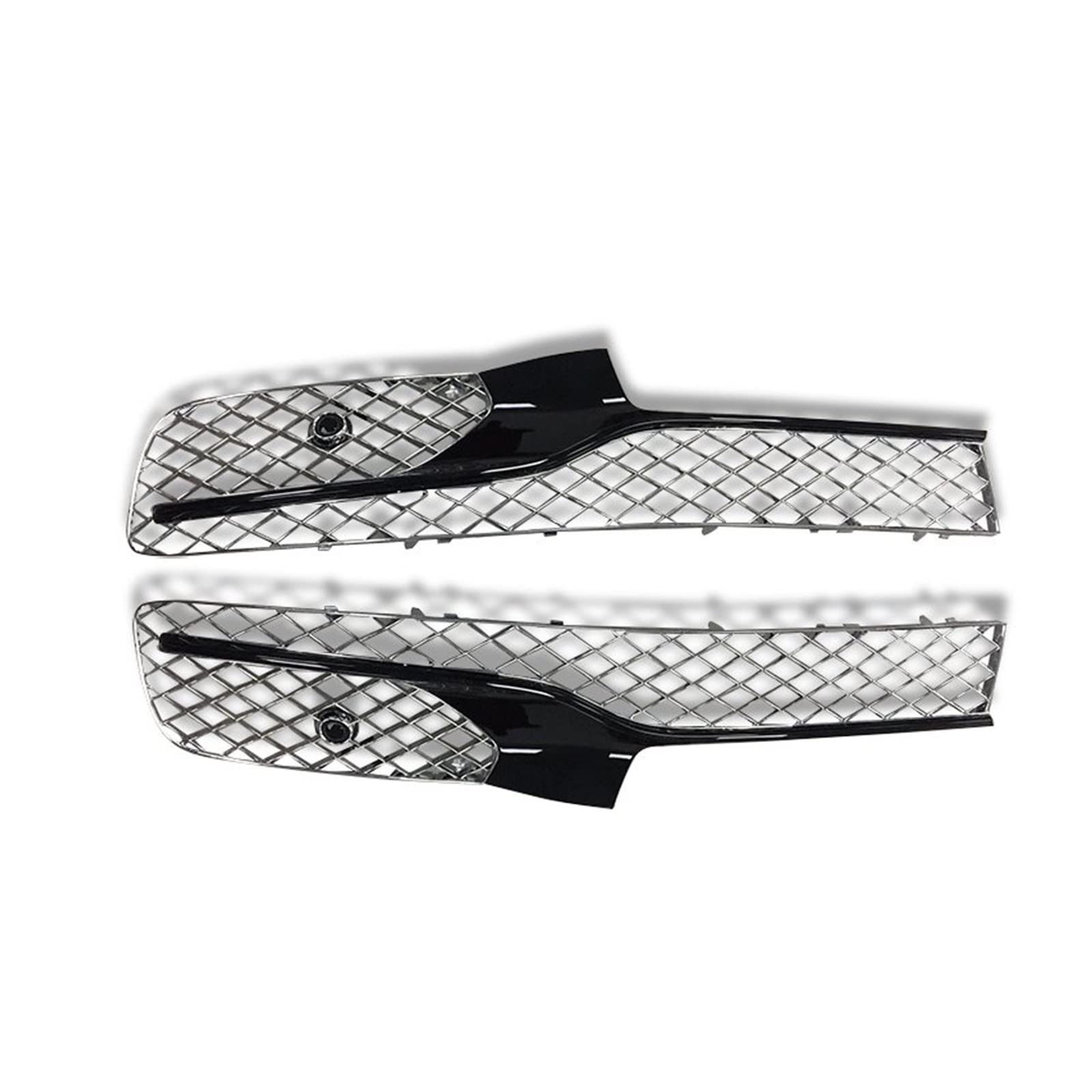 Front Kühlergrille Auto Frontgrill Frontgrill Für Stoßstange Für Bentley Für Gallop Für Flying Für Spur 2014 2015 2016 2017 2018 2019 4W0807647 4W0807648(Black Silver) von AJHJET