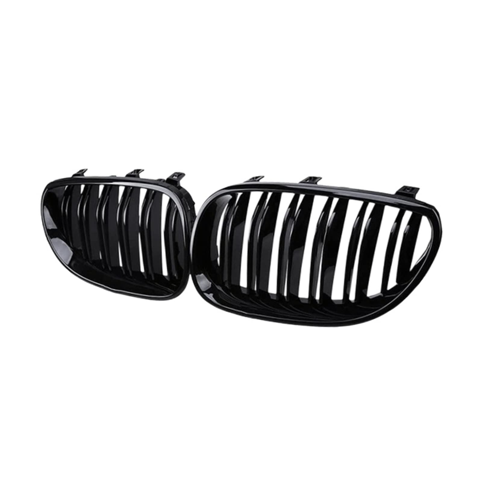 Front Kühlergrille Auto Frontgrill Frontstoßstange Nierengrill Grill Haube Mesh Doppellinie Für E60 M5 E61 520i 545i 550i 535i 2003 2004 2005 2006 2007 2008 2009 2010 5er von AJHJET