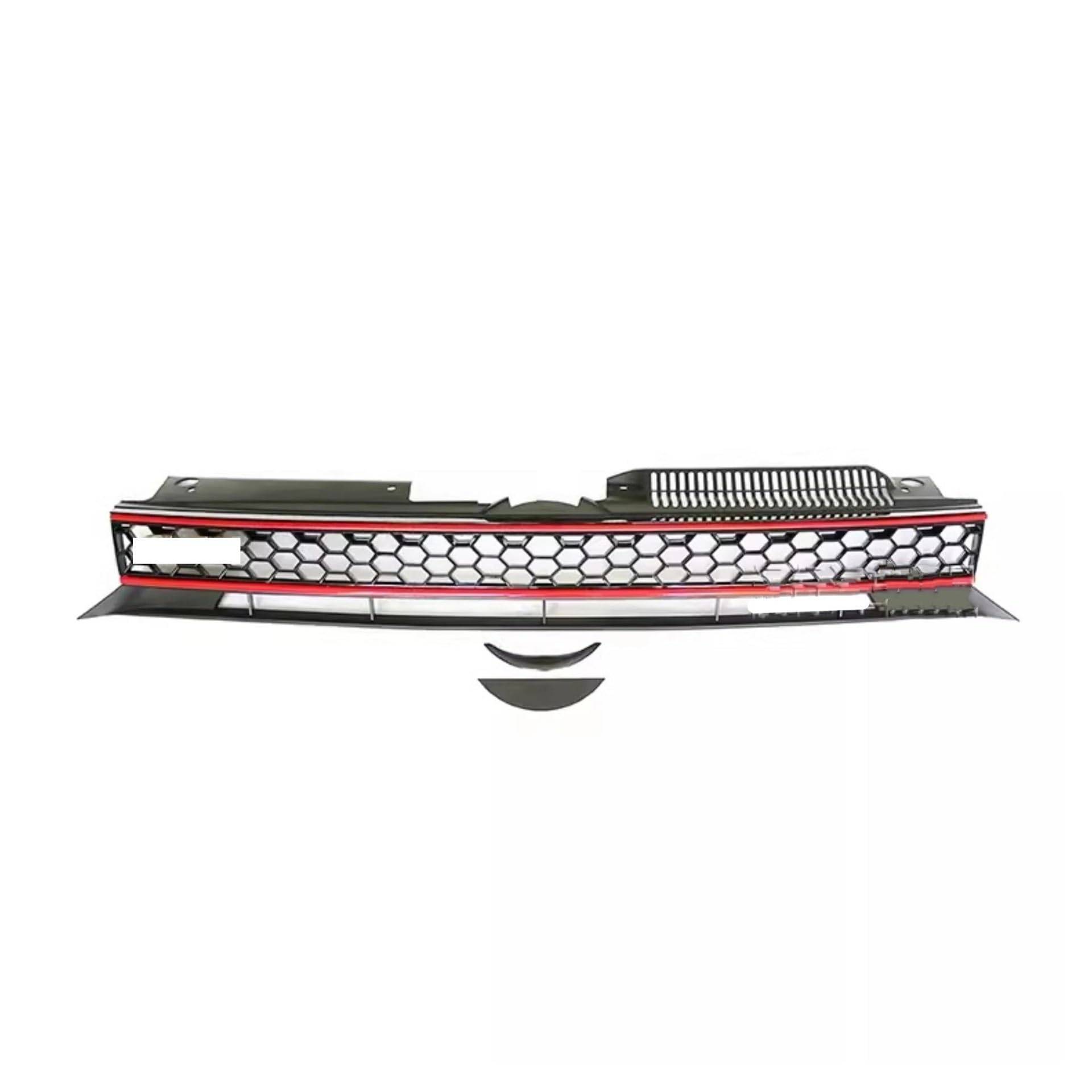 Front Kühlergrille Auto Frontgrill Frontstoßstangen-Kühlergrill-Maske Für VW Für Golf 6 MK6 Für GTI R20 2009–2010 2011 2012 Modifiziertes Bodykit Autozubehör(A) von AJHJET