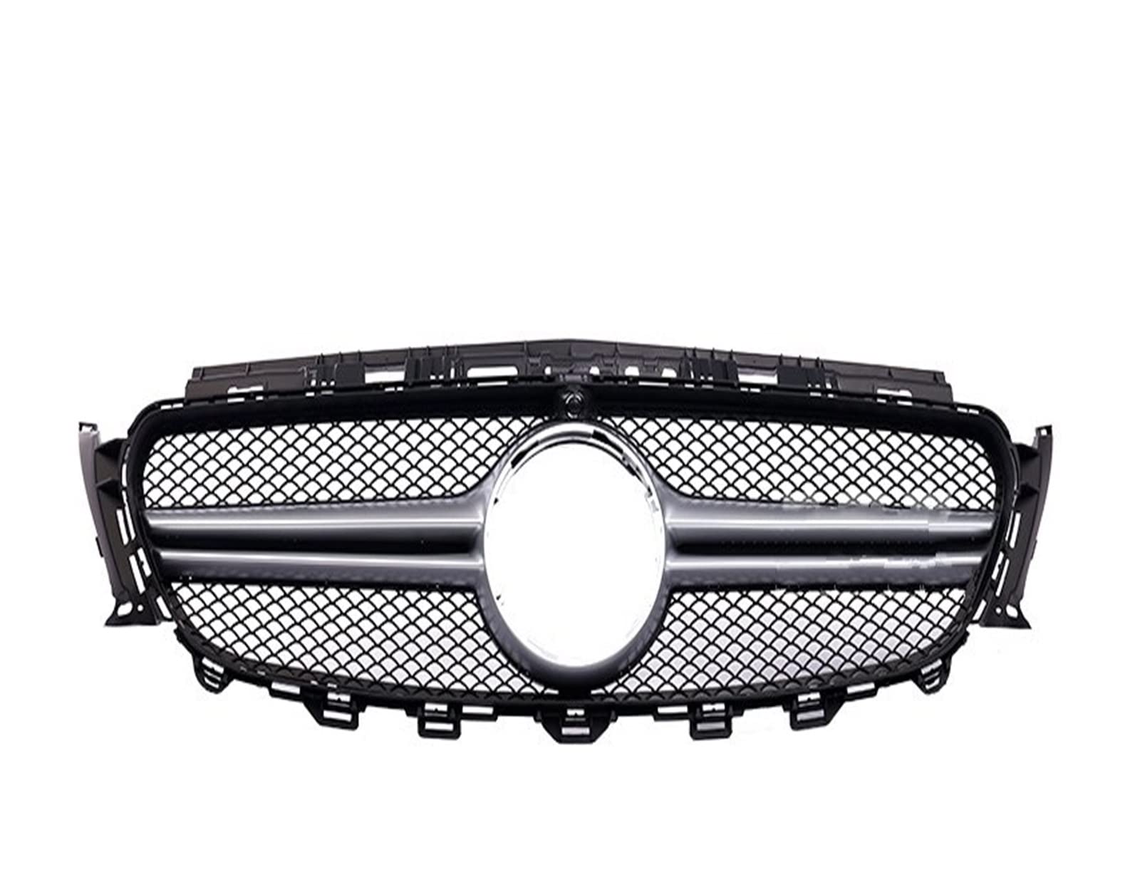 Front Kühlergrille Auto Frontgrill Frontstoßstangengrill Im Grillstil Für Benz E53 Für AMG Line E-Klasse W213 C238 180 260 300 320 350 Kühlergrill 2016 2017 2018+ Frontgrill(Silber) von AJHJET