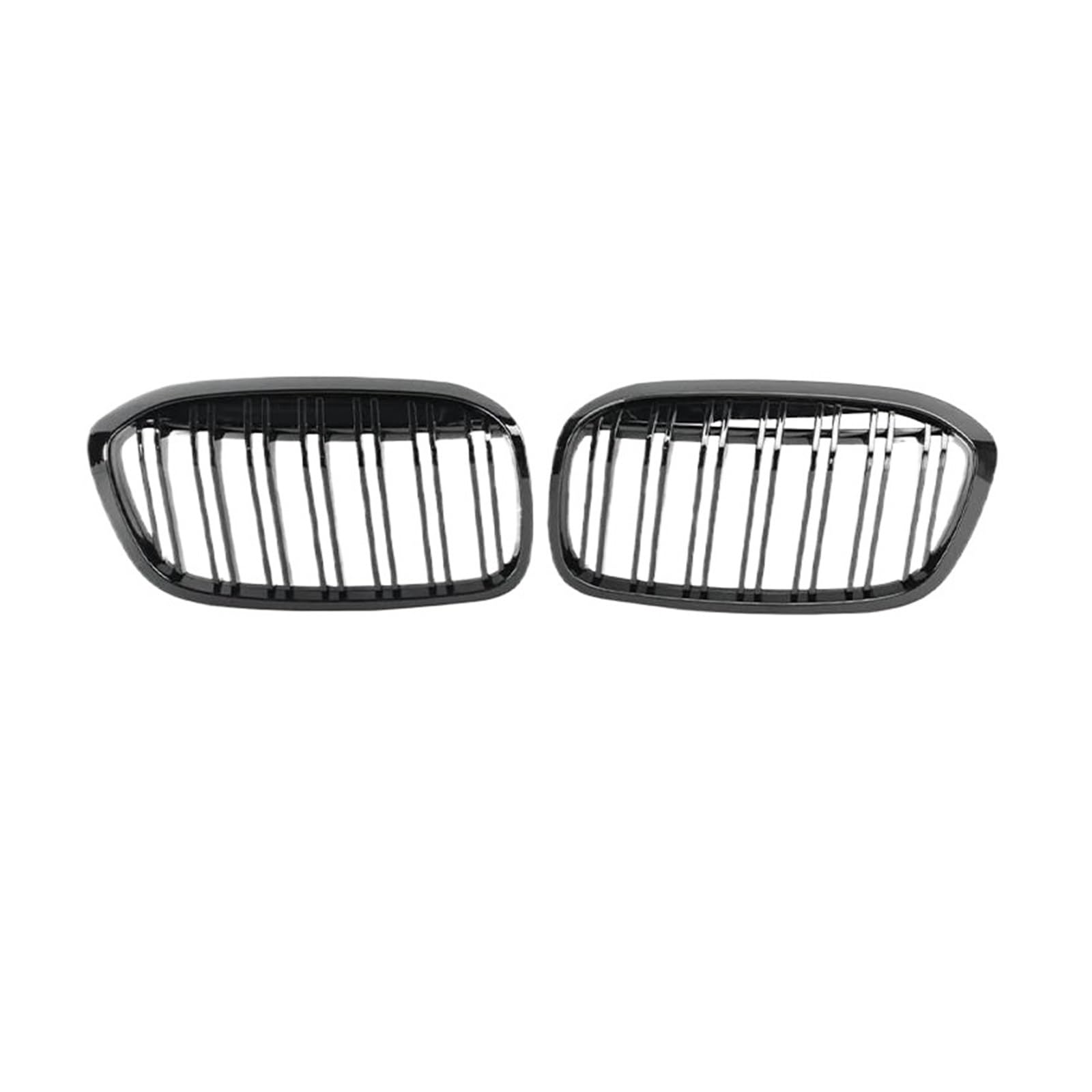 Front Kühlergrille Auto Frontgrill Für 2er F45 F46 2014-2015 2016 2017 2018 2019 2020 Schwarz Glänzend Nierengitter Auto Frontstoßstangengitter Renngrill(Dual Slat 18-20) von AJHJET