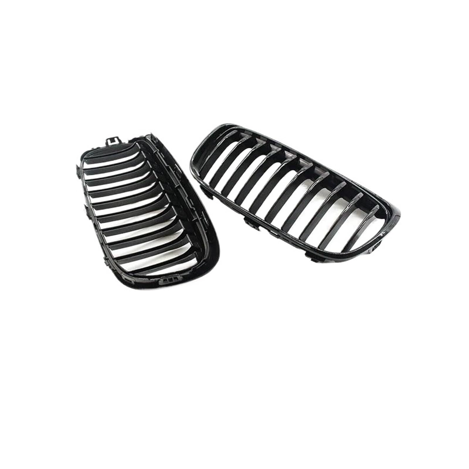 Front Kühlergrille Auto Frontgrill Für 2er F45 F46 2014-2015 2016 2017 2018 2019 2020 Schwarz Glänzend Nierengitter Auto Frontstoßstangengitter Renngrill(Single Slat 14-18) von AJHJET