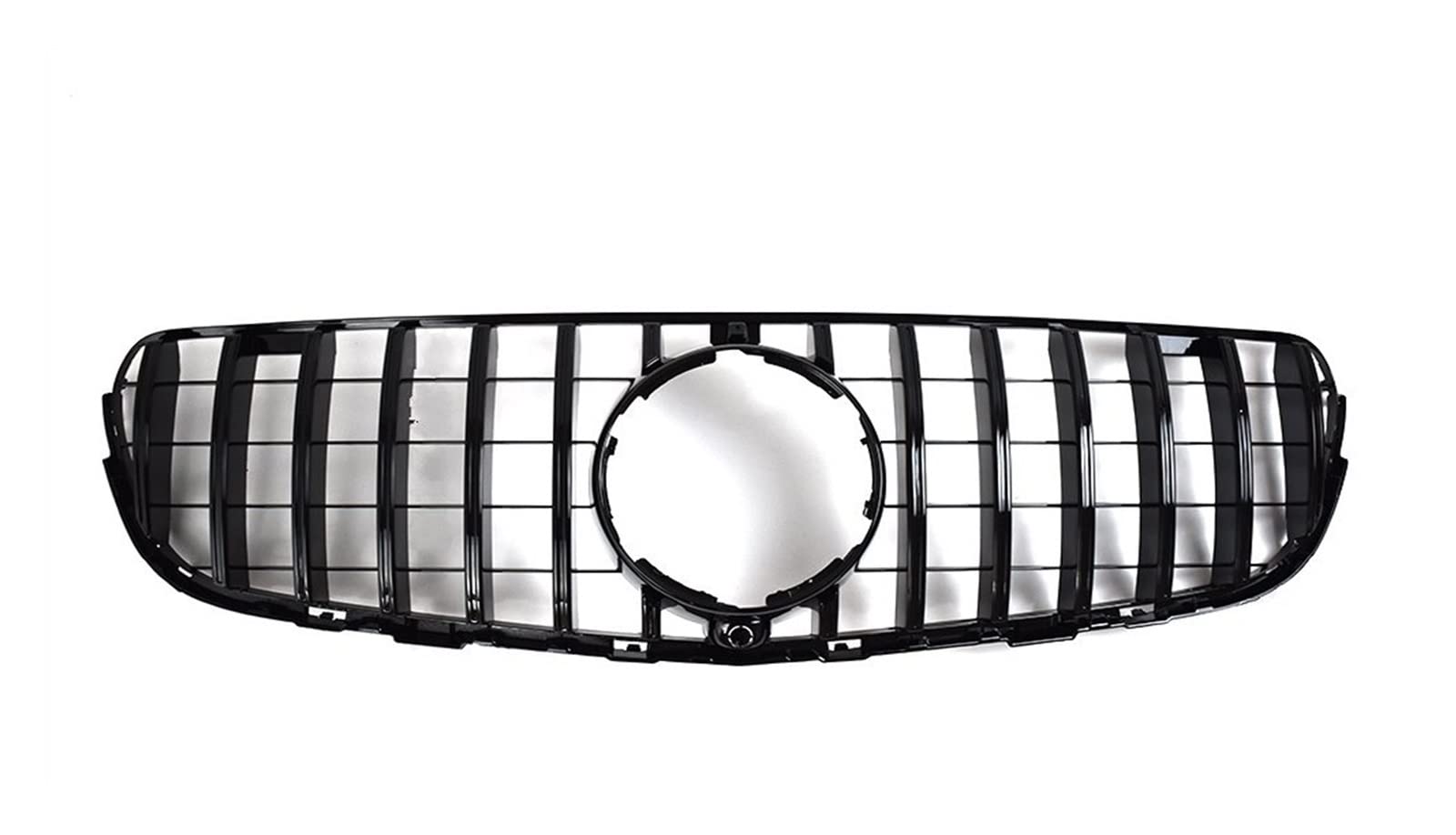 Front Kühlergrille Auto Frontgrill Für AMG Line Trim Für Benz Für GLC X253 C253 2015 2016 2017 2018 2019 Frontgrill Racing Stoßfänger Grill Einlass Mesh(Schwarz) von AJHJET