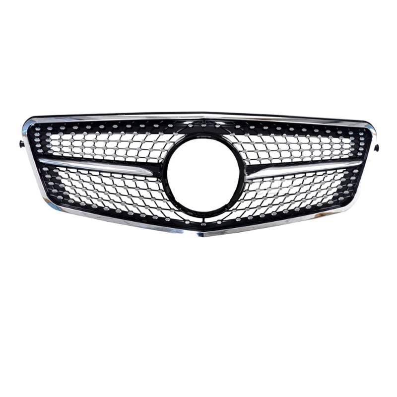 Front Kühlergrille Auto Frontgrill Für Benz E-Klasse W212 S212 2009 2010 2011 2012 2013 2014 2015 2016 Kühlergrill Mitte Net Grills Montage Rahmen Abdeckung Decor Teile(2009-2012 Black A) von AJHJET