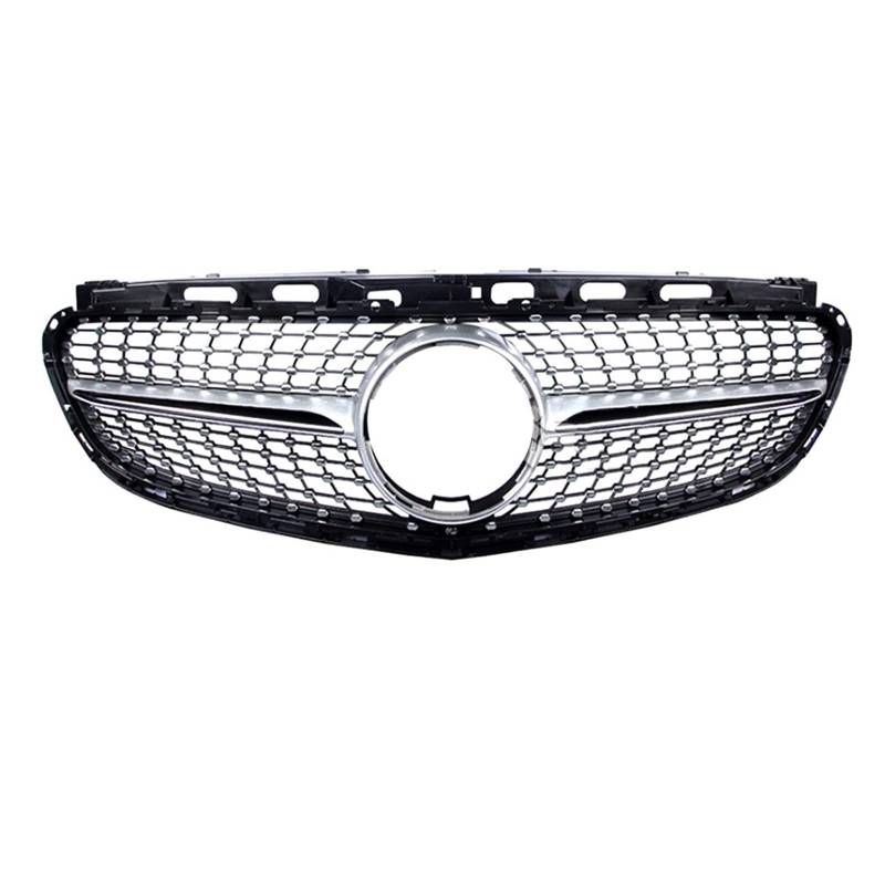 Front Kühlergrille Auto Frontgrill Für Benz E-Klasse W212 S212 2009 2010 2011 2012 2013 2014 2015 2016 Kühlergrill Mitte Net Grills Montage Rahmen Abdeckung Decor Teile(2013-2016 Silver A) von AJHJET