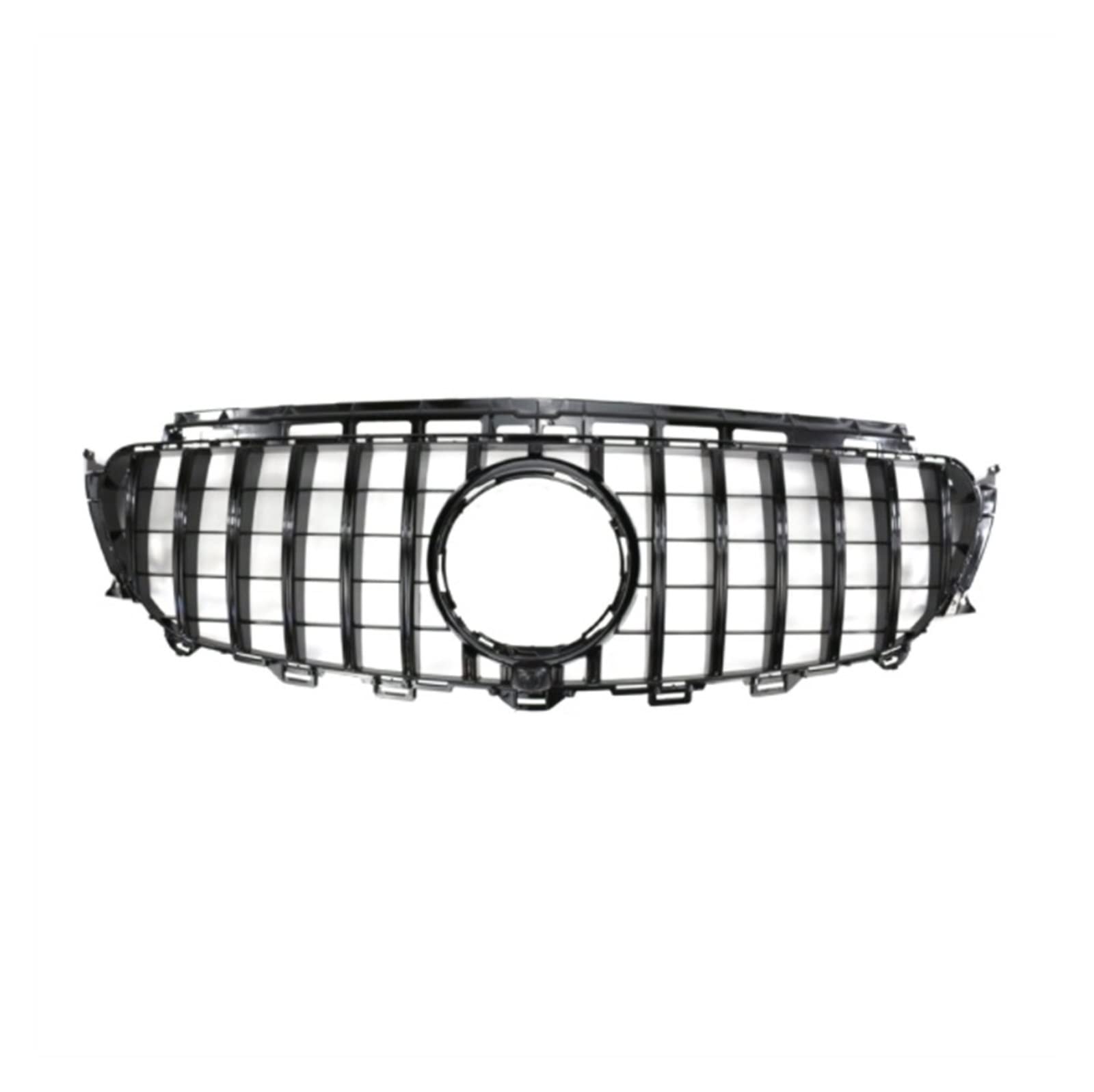 Front Kühlergrille Auto Frontgrill Für Benz E Klasse W213 2016 2017 2018 2019 2020 Front Stoßstange Grille Sport Racing Grill Mit Kamera GT Diamant(GTR Black) von AJHJET