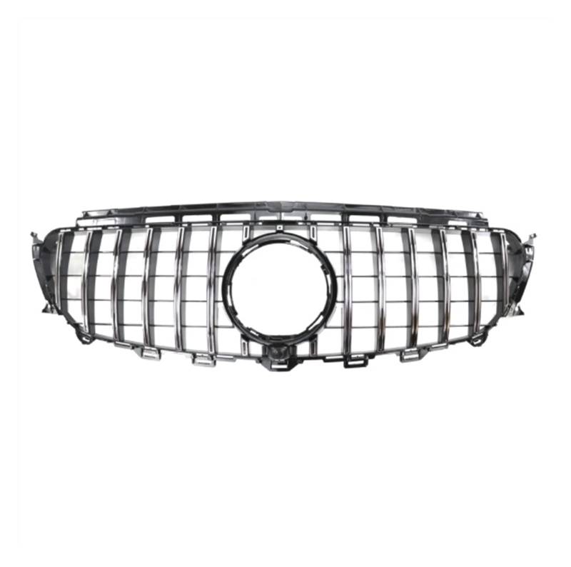 Front Kühlergrille Auto Frontgrill Für Benz E Klasse W213 2016 2017 2018 2019 2020 Front Stoßstange Grille Sport Racing Grill Mit Kamera GT Diamant(GTR Silver) von AJHJET