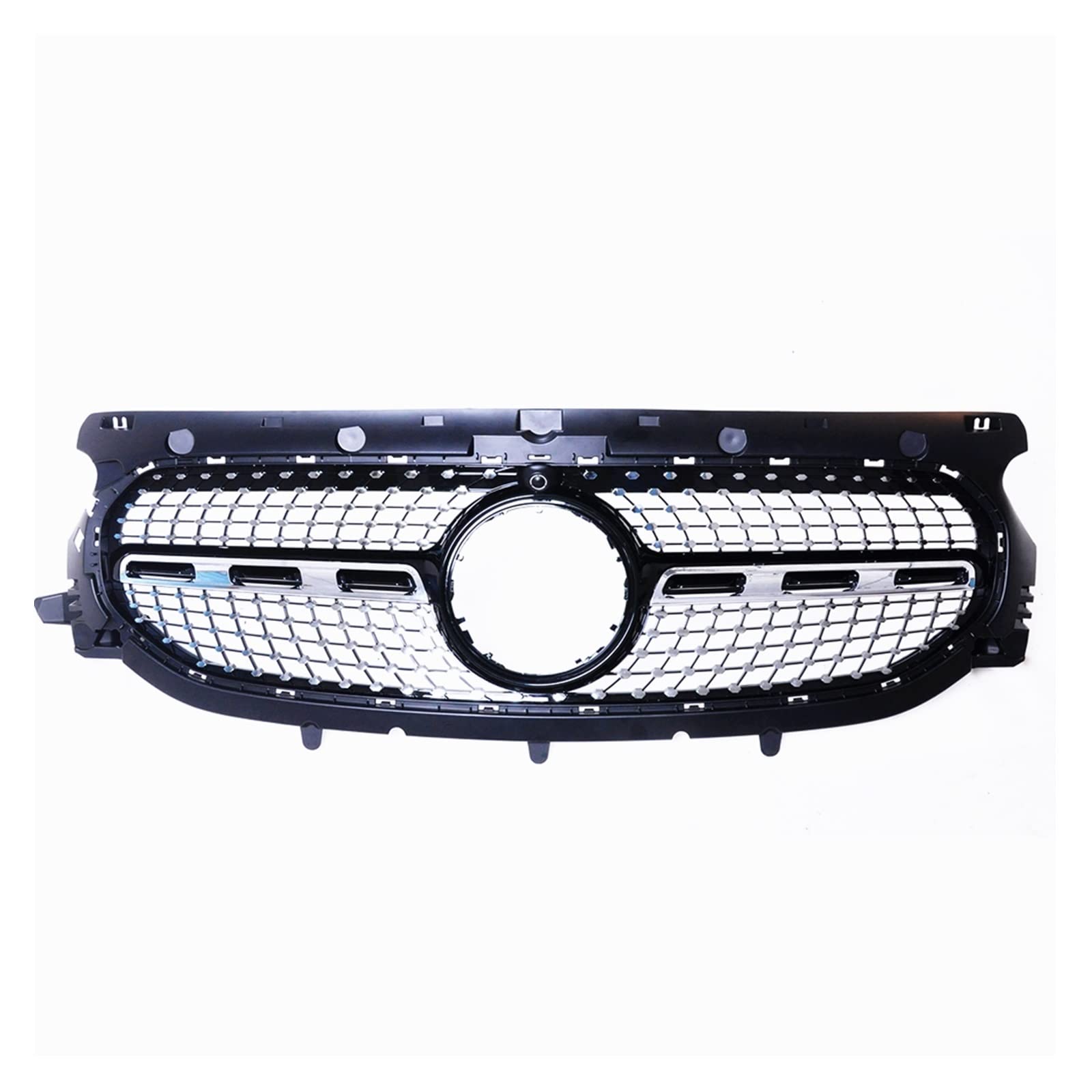 Front Kühlergrille Auto Frontgrill Für Benz Für GLA-Klasse 2020-2021 H247 GLA250 GLA45 GLA35 Kühlergrill Grill Auto Obere Stoßstange Haube Mesh Black Diamond Style von AJHJET