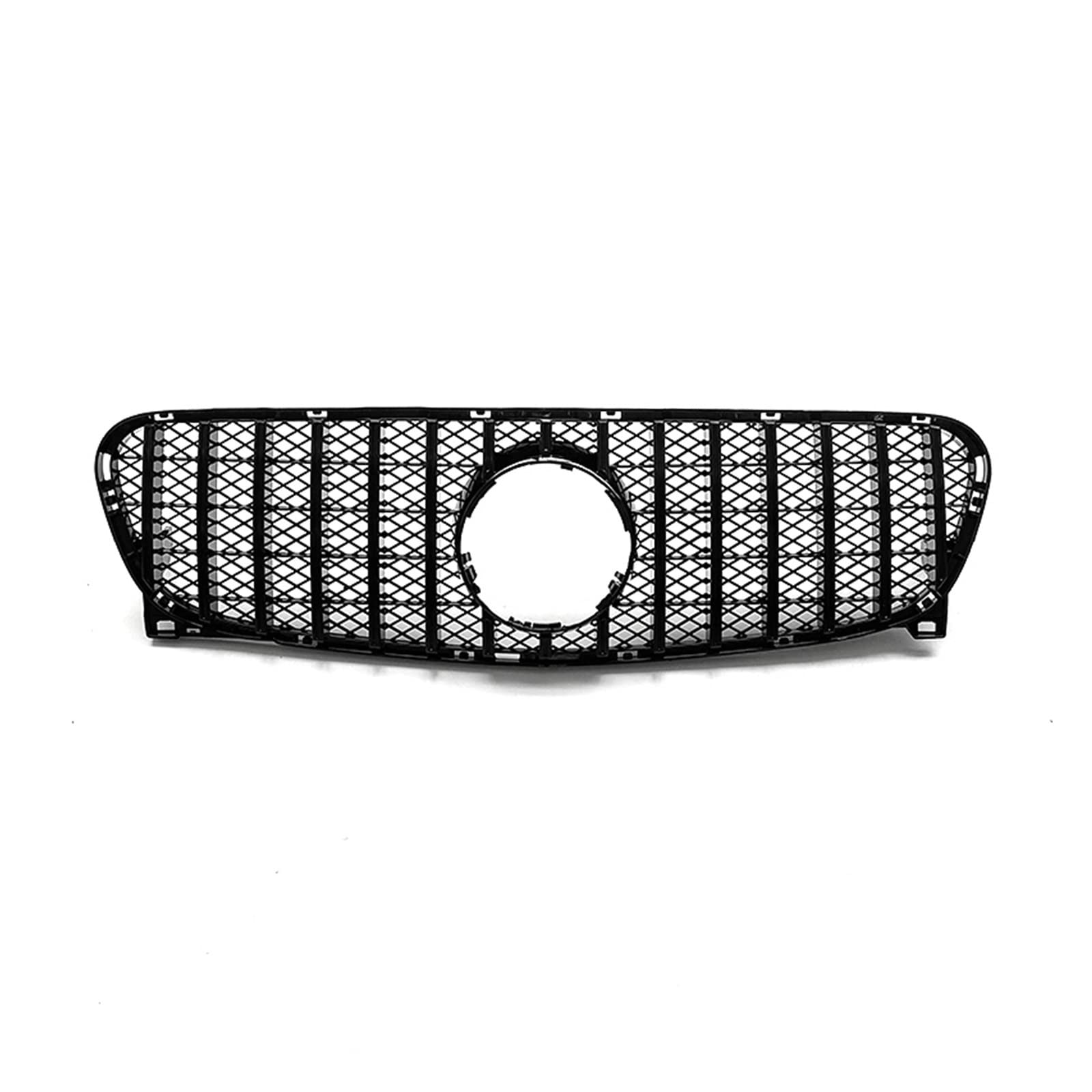 Front Kühlergrille Auto Frontgrill Für Benz Für GLA X156 2014 2015 2016 GT Auto Vorne Racing Grill Stoßstange Haube Mesh Grille Gitter(Schwarz) von AJHJET