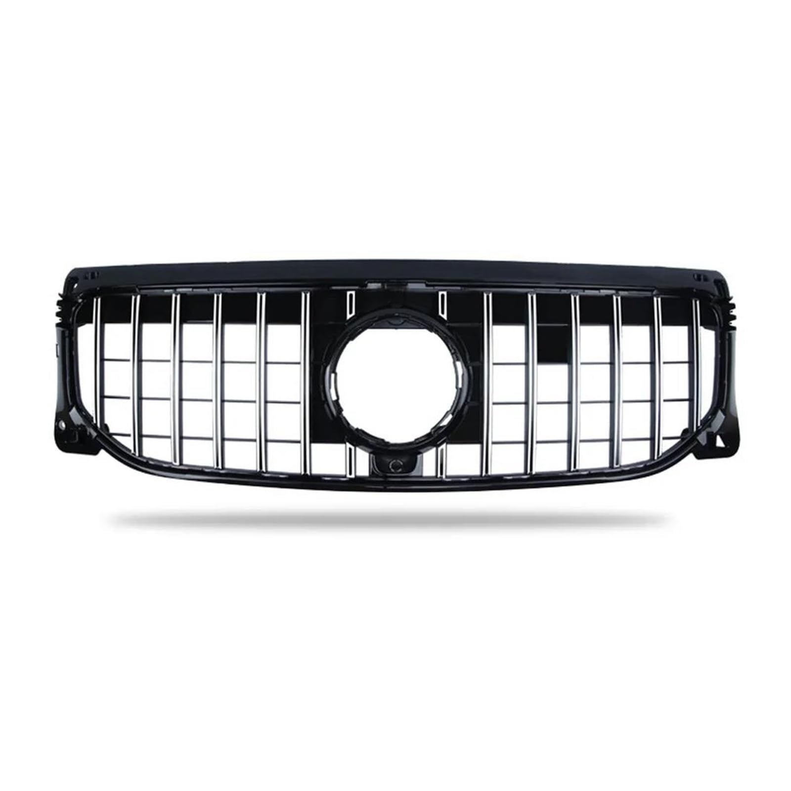 Front Kühlergrille Auto Frontgrill Für Benz Für GLB-Klasse X247 2019-2020 2021 2022 2023 Autozubehör Kühlergrill Mittelnetz Grills Montage Rahmenabdeckung Außenteile(Silber) von AJHJET