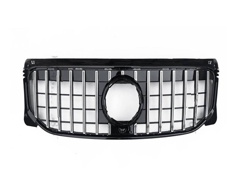 Front Kühlergrille Auto Frontgrill Für Benz Für GLB X247 W247 2019 2020 2021 2022 220 250 Für AMG Line GT Diamond Style Tuning Hood Mesh Frontstoßstangengrill Racing Grill(Silvery) von AJHJET