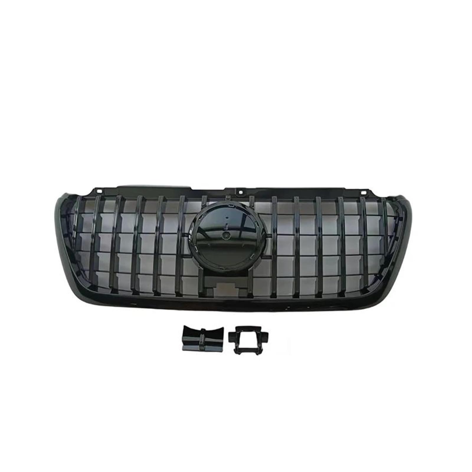 Front Kühlergrille Auto Frontgrill Für Benz Für Sprinter W907 2018 2019 2020 2021 2022 2023 Auto Front Hood Grille Racing Grill Upgrade Für GT Stil Grills(Schwarz) von AJHJET