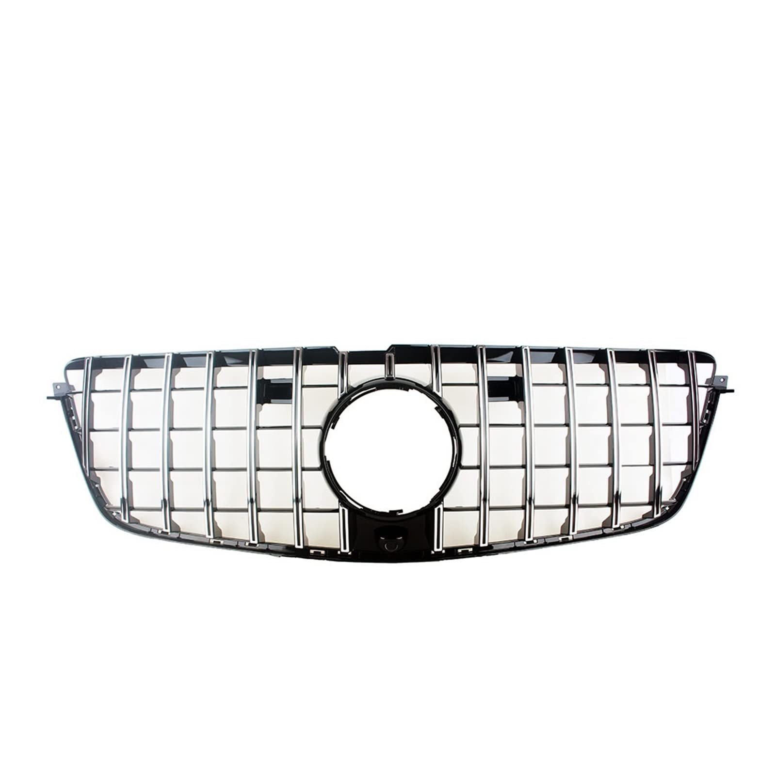 Front Kühlergrille Auto Frontgrill Für Benz GL-Klasse X166 GL500 550 GL63 Für AMG 2013 2014 2015 Vorne Racing Stoßstange Gitter Oberen Facelift Grill(Silber) von AJHJET