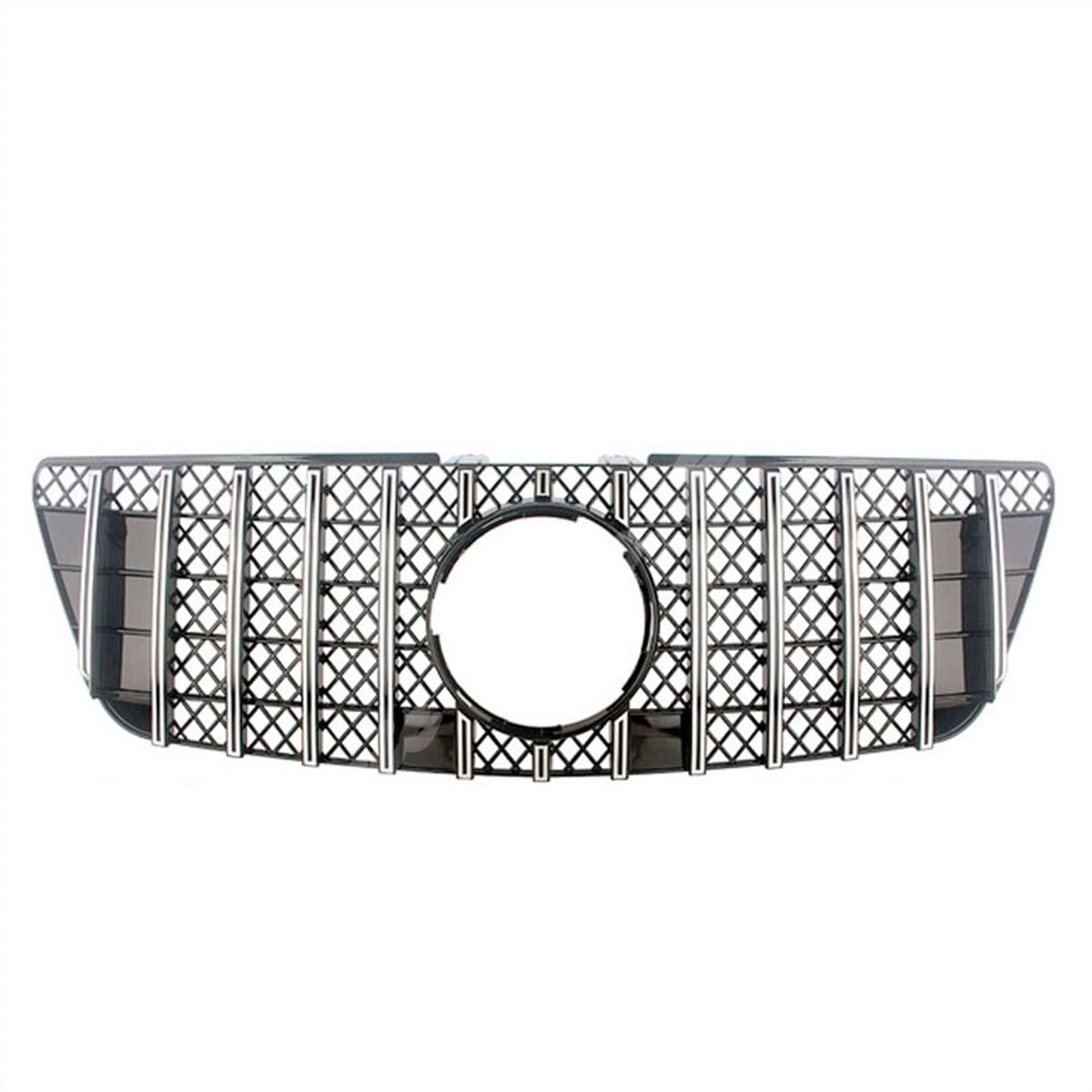 Front Kühlergrille Auto Frontgrill Für Benz W164 ML-Klasse ML280 ML320 ML350 ML420 ML500 2005 2006 2007 2008 2009 2010 2011 Auto Vorne Racing Oberen Stoßfänger Gitter(Silver,B_2009-2011) von AJHJET