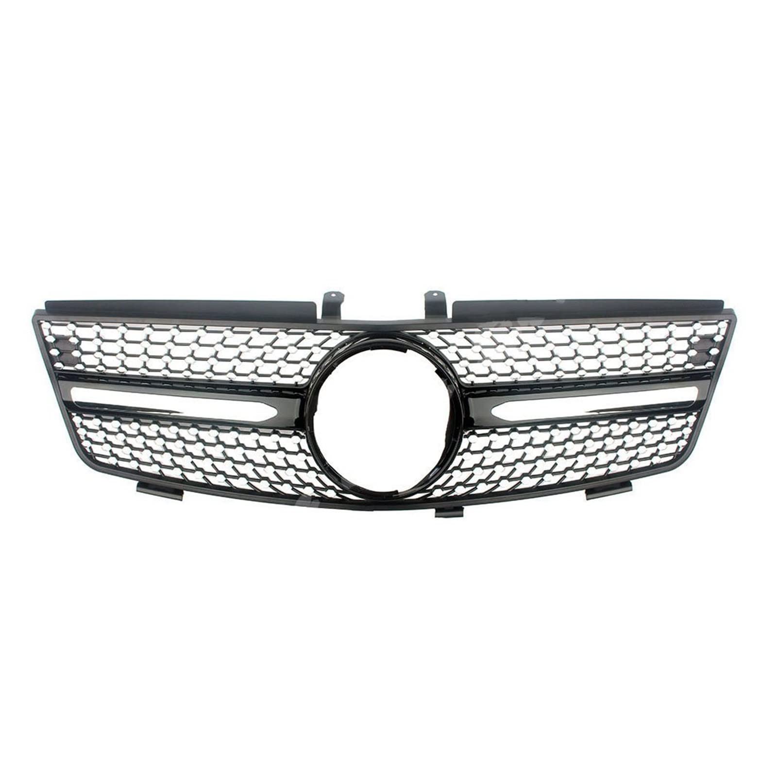 Front Kühlergrille Auto Frontgrill Für Benz W164 ML-Klasse ML280 ML320 ML350 ML420 ML500 2005 2006 2007 2008 Vorne Racing Billet Stoßfänger Grille Obere Abdeckung(Schwarz) von AJHJET