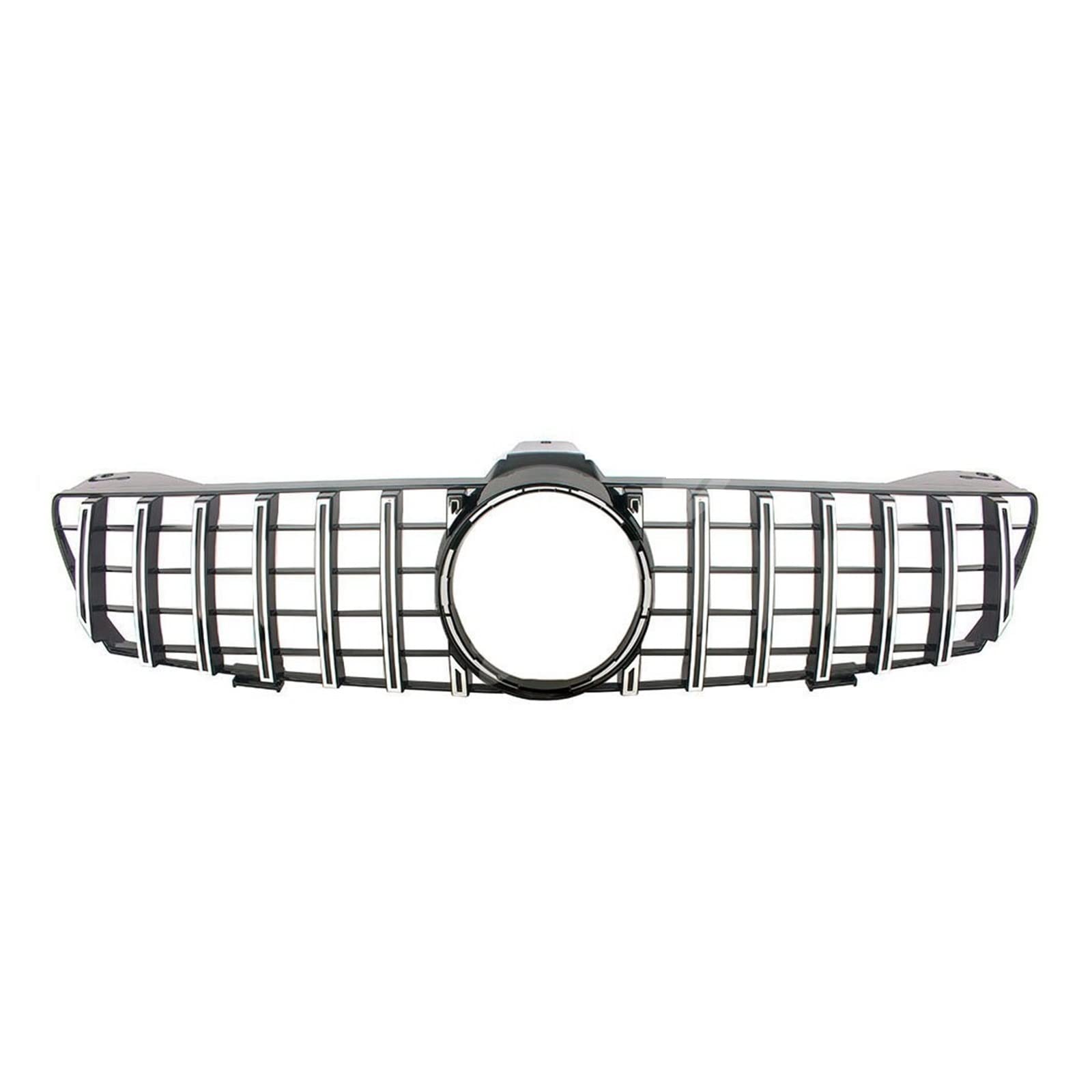 Front Kühlergrille Auto Frontgrill Für Benz W219 Für CLS Klasse 2005 2006 2007 GT Vorne Racing Facelift Kühlergrill Oberen Stoßfänger Grill(Silber) von AJHJET