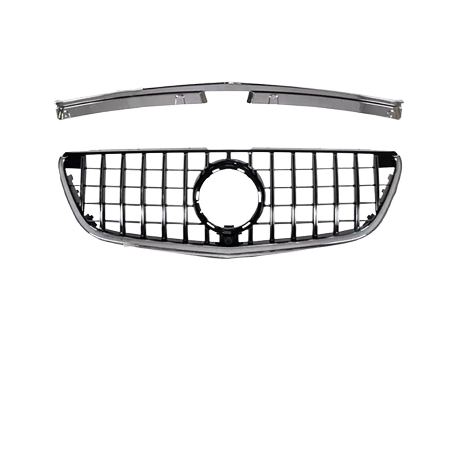 Front Kühlergrille Auto Frontgrill Für Benz W447 Für Benz Für Vito 2015 2016 2017 2018 2019 Tuning Fronteinlass Stoßstangengrill Renngrill GT Diamond Facelift(Silvery) von AJHJET