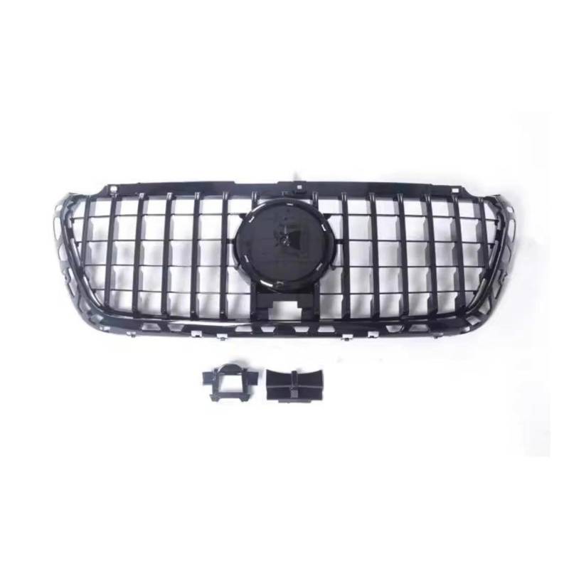 Front Kühlergrille Auto Frontgrill Für Benz W907 2018 2019 2020 2021 2022 Grill Maske Grid Kühlergrill Front Stoßstange Net Montage(Balck) von AJHJET