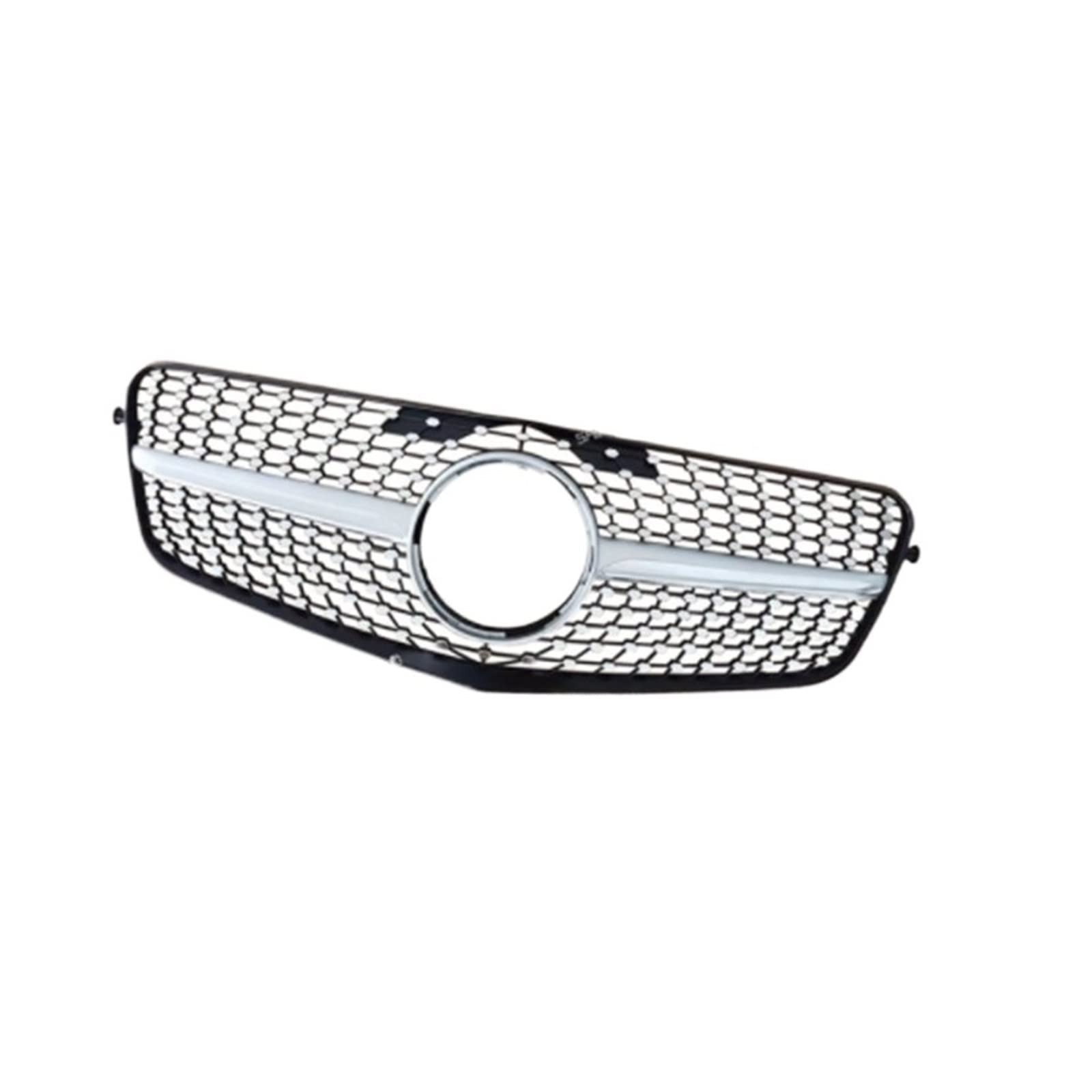 Front Kühlergrille Auto Frontgrill Für E-Klasse W212 GT Für GTR Kühlergrill Damiond Kühlergrill E300L E400L E200 E350 Grill 2009 2010 2011 2012 Frontgrill(Damiond Silver) von AJHJET