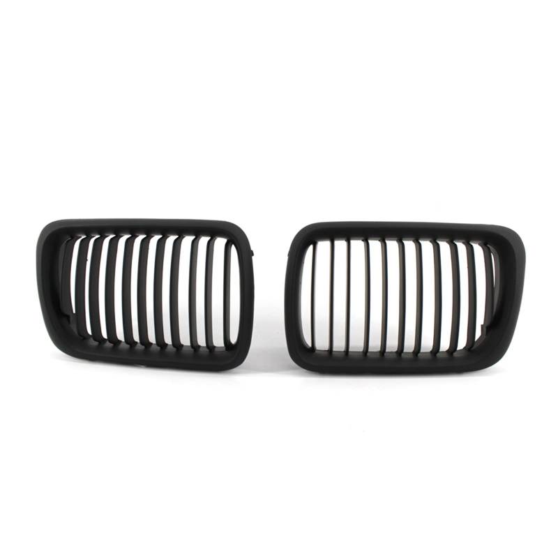 Front Kühlergrille Auto Frontgrill Für E36 M3 318I 323I 328I 3er 1997 1998 1999 ABS Schwarz Glänzend Sport Niere Grill Frontgrill Front Niere Grill(Matt-schwarz) von AJHJET