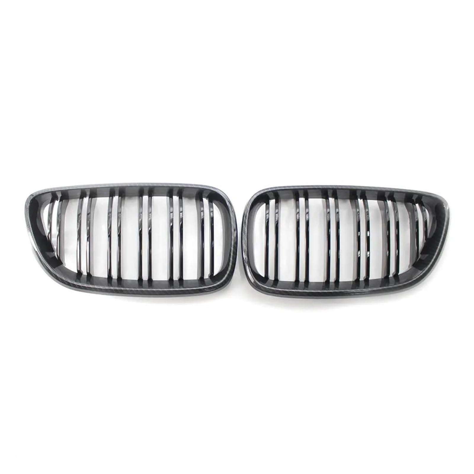 Front Kühlergrille Auto Frontgrill Für F22 F23 M2 2014 2015 2016 2017 2018 Für 225i 218i 220i Carbon Faser Farbe Dual Lamellen Vorne Haube Nieren Gitter Grill(Kohlefaser-Optik) von AJHJET