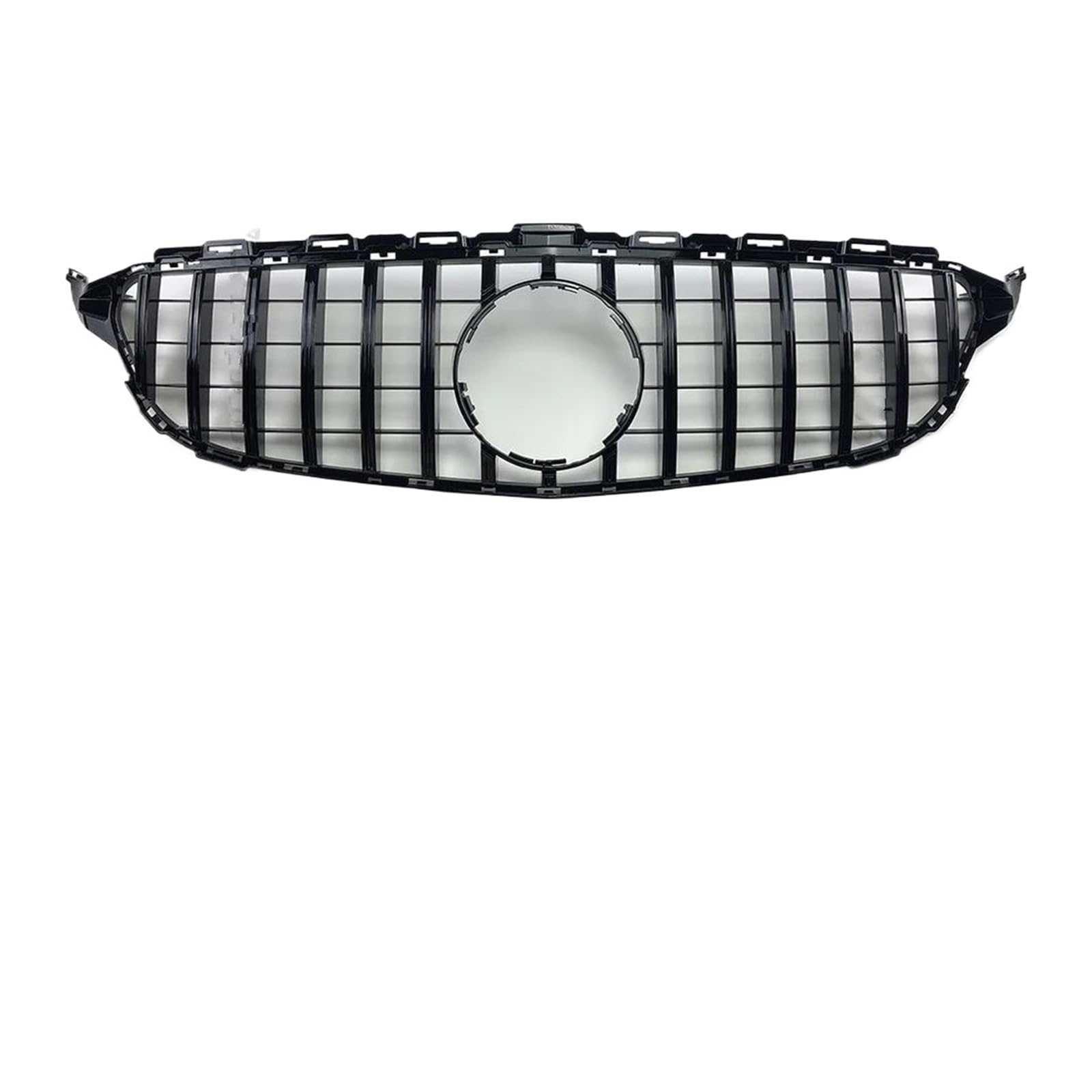 Front Kühlergrille Auto Frontgrill Für GT Style Frontgrill Für Benz W205 S205 C205 C 2014-2015 2016 2017 2018 2019 2020 2021 C180 C200 C260 C250 C300 Für AMG Haubennetz(14-18 Black) von AJHJET