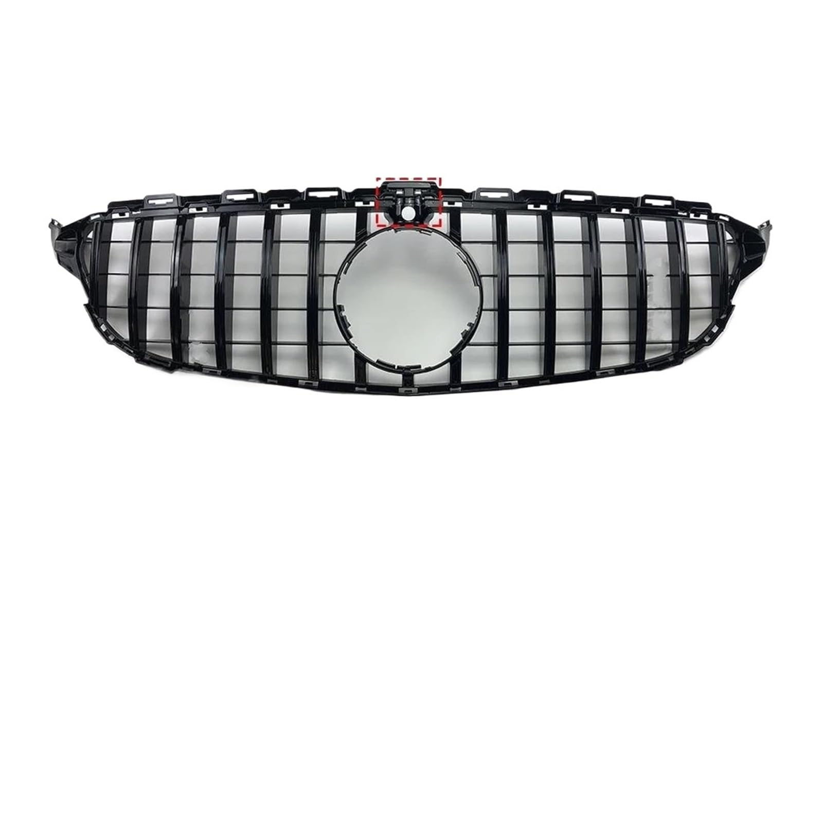 Front Kühlergrille Auto Frontgrill Für GT Style Frontgrill Für Benz W205 S205 C205 C 2014-2015 2016 2017 2018 2019 2020 2021 C180 C200 C260 C250 C300 Für AMG Haubennetz(14-18 Black -Cam) von AJHJET