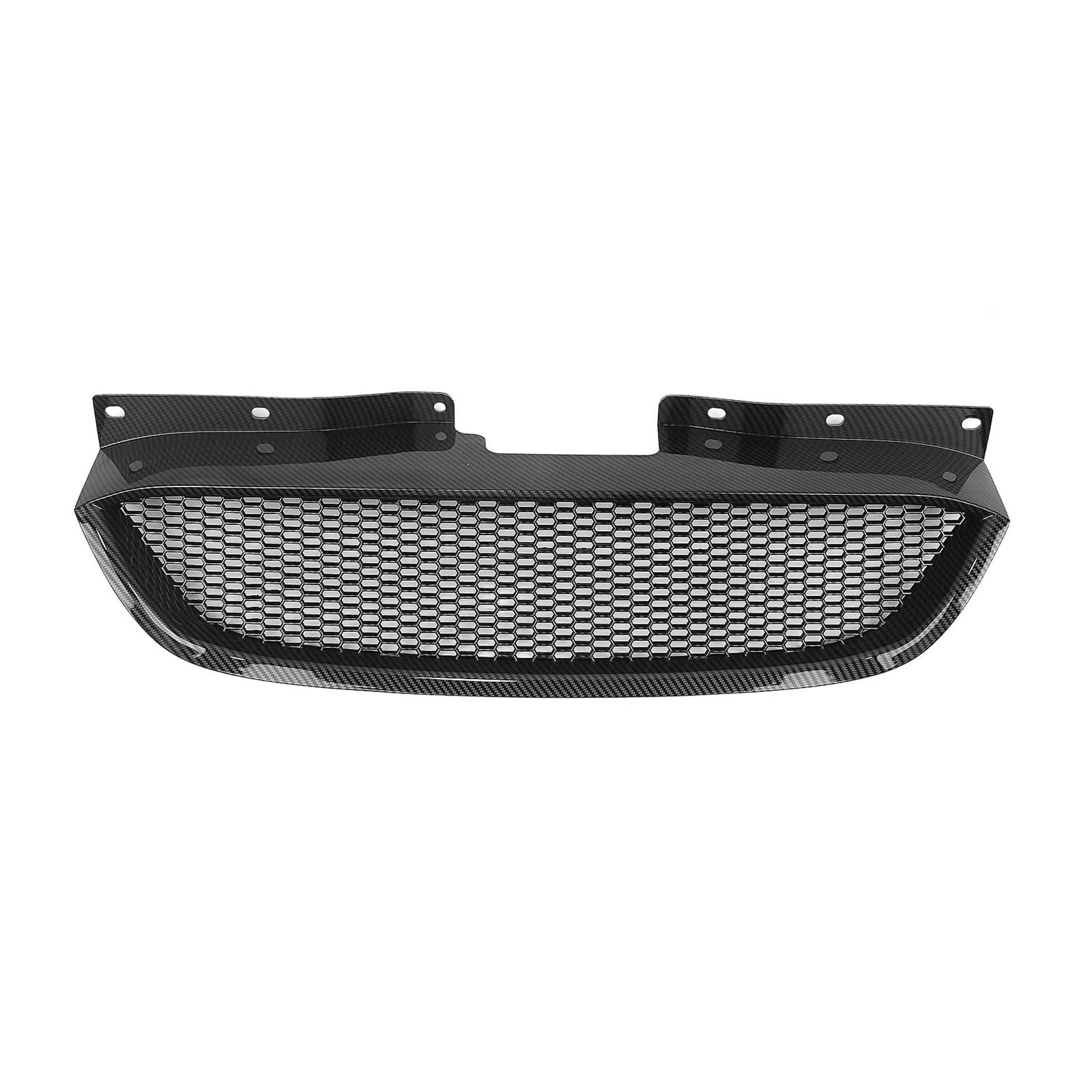 Front Kühlergrille Auto Frontgrill Für Hyundai Für Genesis Für Coupe 2008–12 Waben-Stil Obere Stoßstangenhaube Netz-Frontgrill Kohlefaser-Look/Glanz/Mattschwarz(Kohlefaser-Optik) von AJHJET