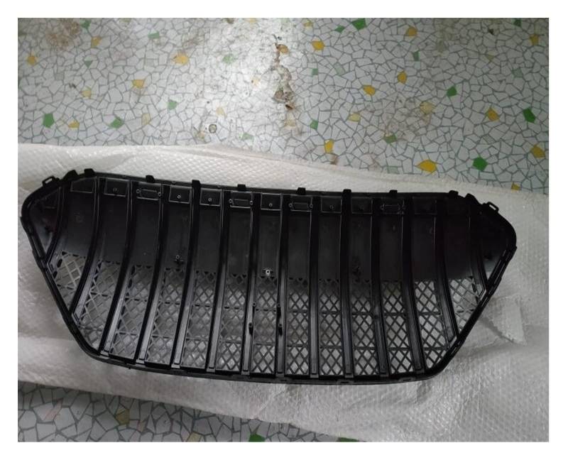 Front Kühlergrille Auto Frontgrill Für Hyundai Für Ix35 2009-2013 2010 2011 2012 ABS Front Grille Um Trim Trim Grills Refit Racing(All Black-1) von AJHJET